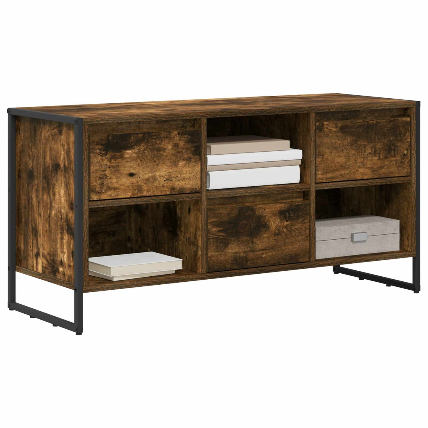 TV-skab 100 x 36 x 49,5 cm Røget Eg Konstrueret træ