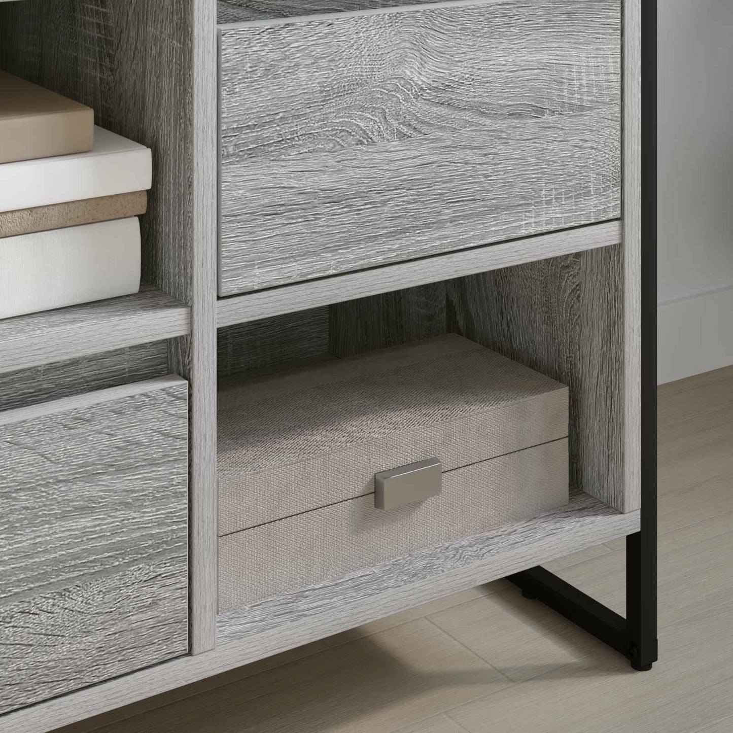TV-skab 100 x 36 x 49,5 cm Grå Sonoma Konstrueret træ