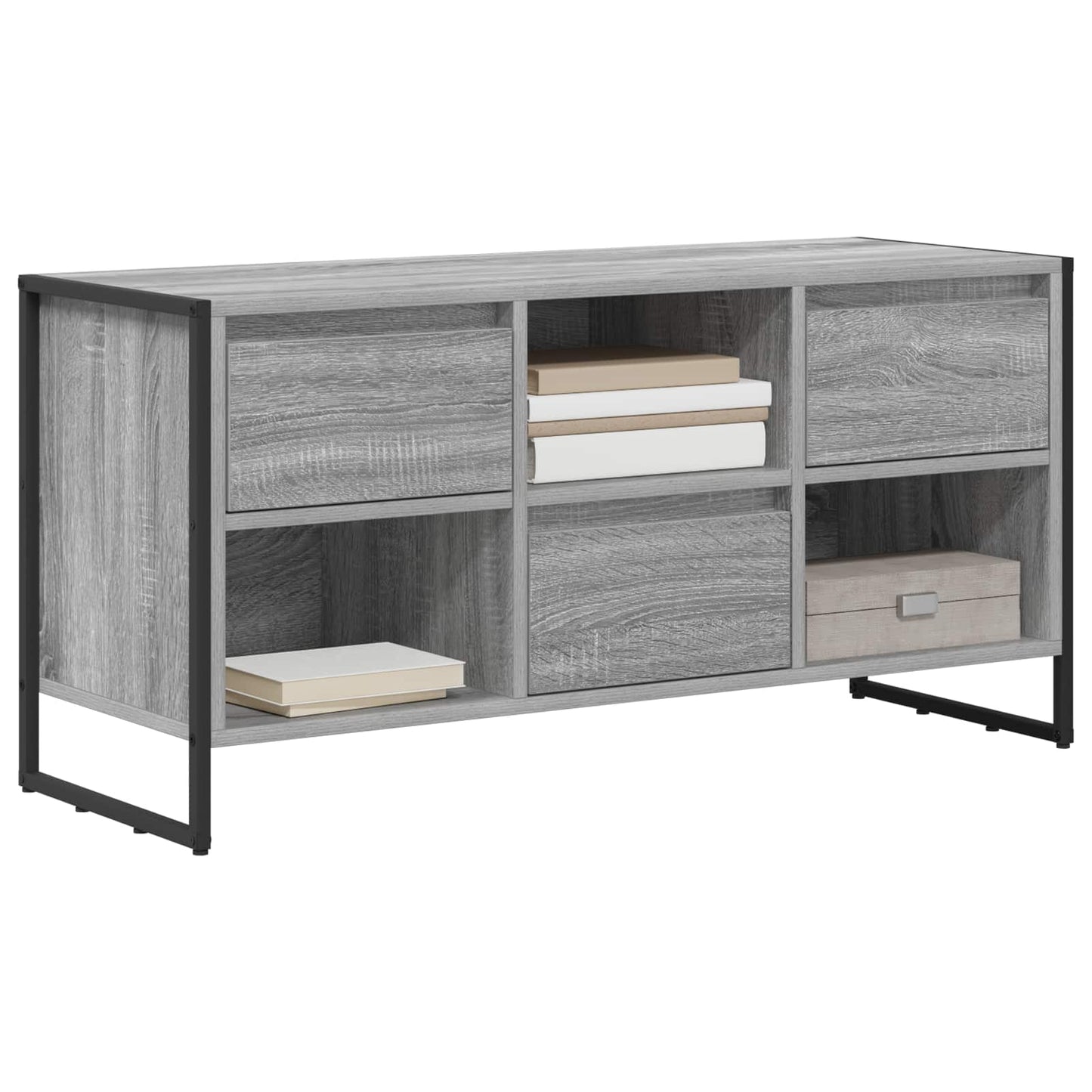 TV-skab 100 x 36 x 49,5 cm Grå Sonoma Konstrueret træ