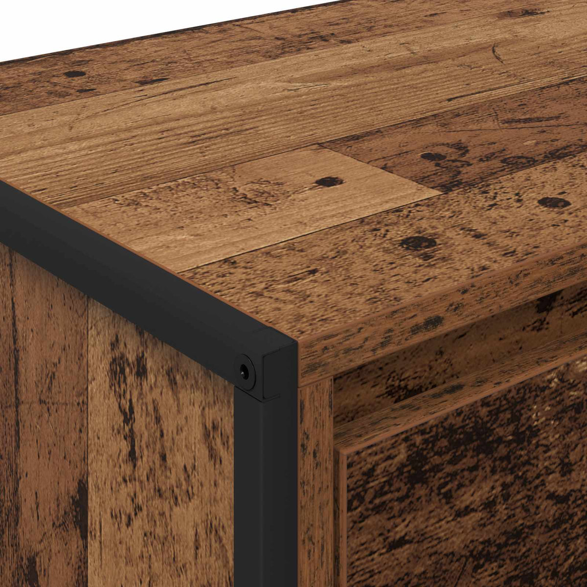 TV-skab 100 x 36 x 49,5 cm Gammelt træ Konstrueret træ