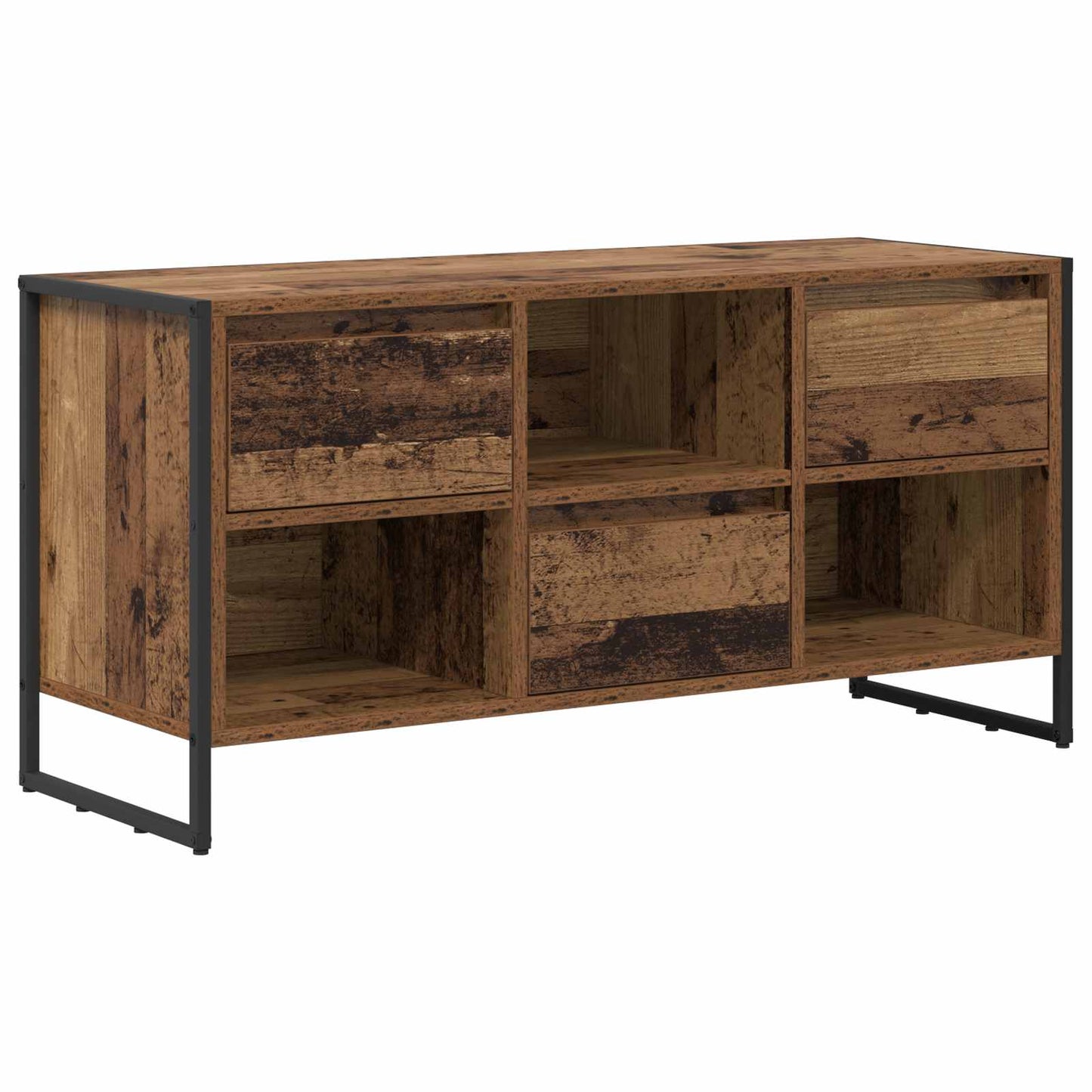 TV-skab 100 x 36 x 49,5 cm Gammelt træ Konstrueret træ