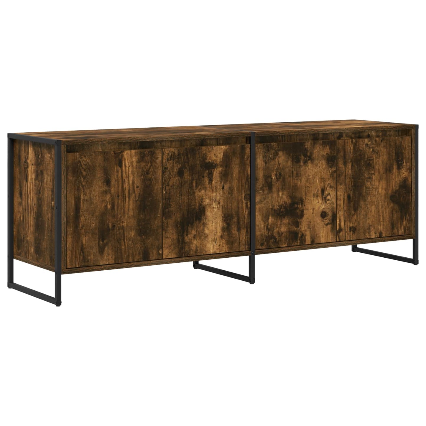 TV-skab 140 x 36 x 49.5 cm Røget Eg Konstrueret træ