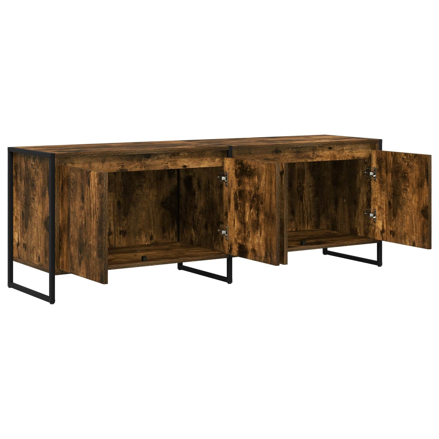 TV-skab 140 x 36 x 49.5 cm Røget Eg Konstrueret træ
