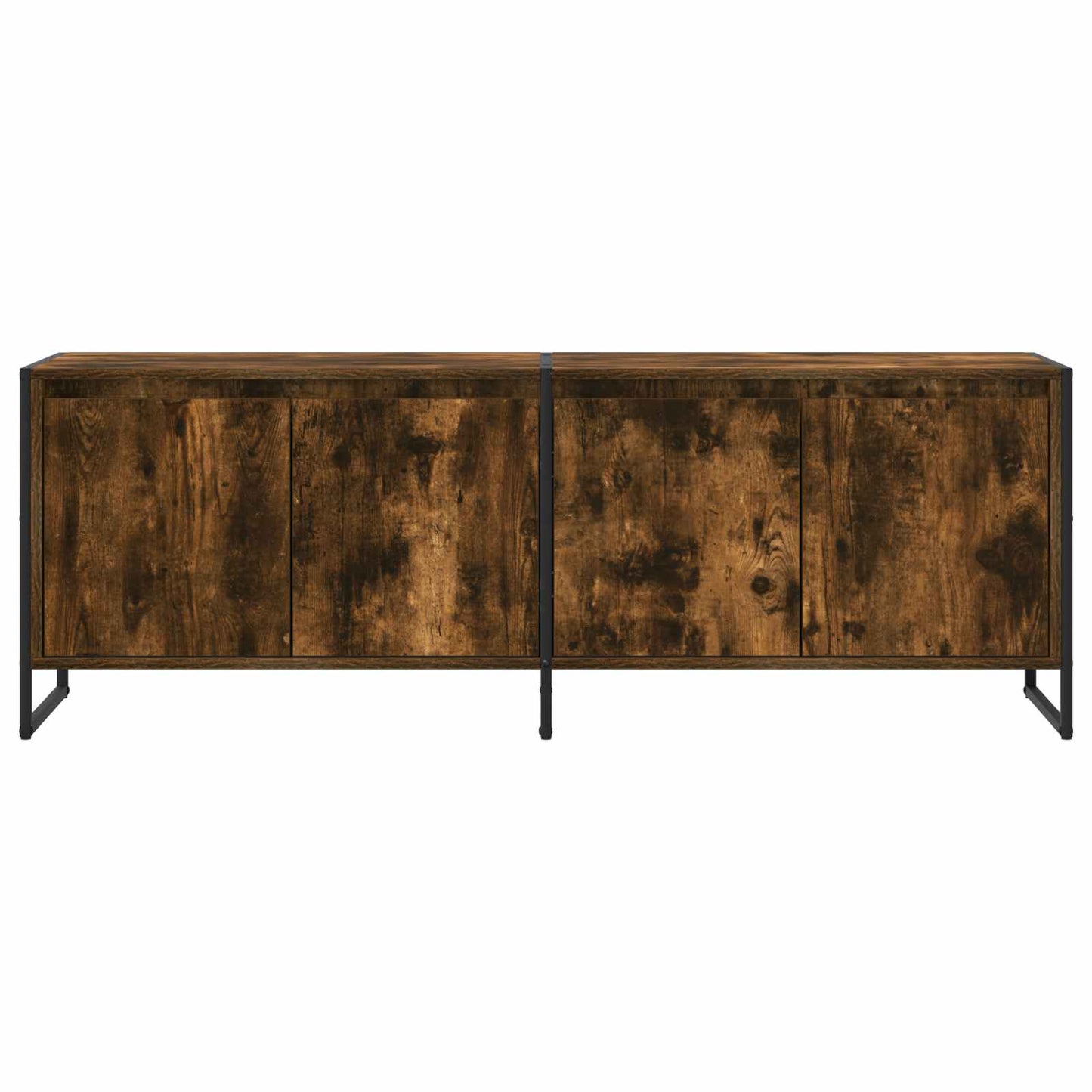 TV-skab 140 x 36 x 49.5 cm Røget Eg Konstrueret træ