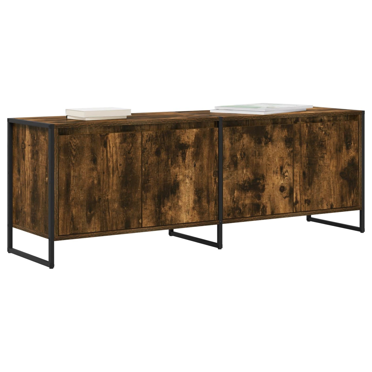 TV-skab 140 x 36 x 49.5 cm Røget Eg Konstrueret træ