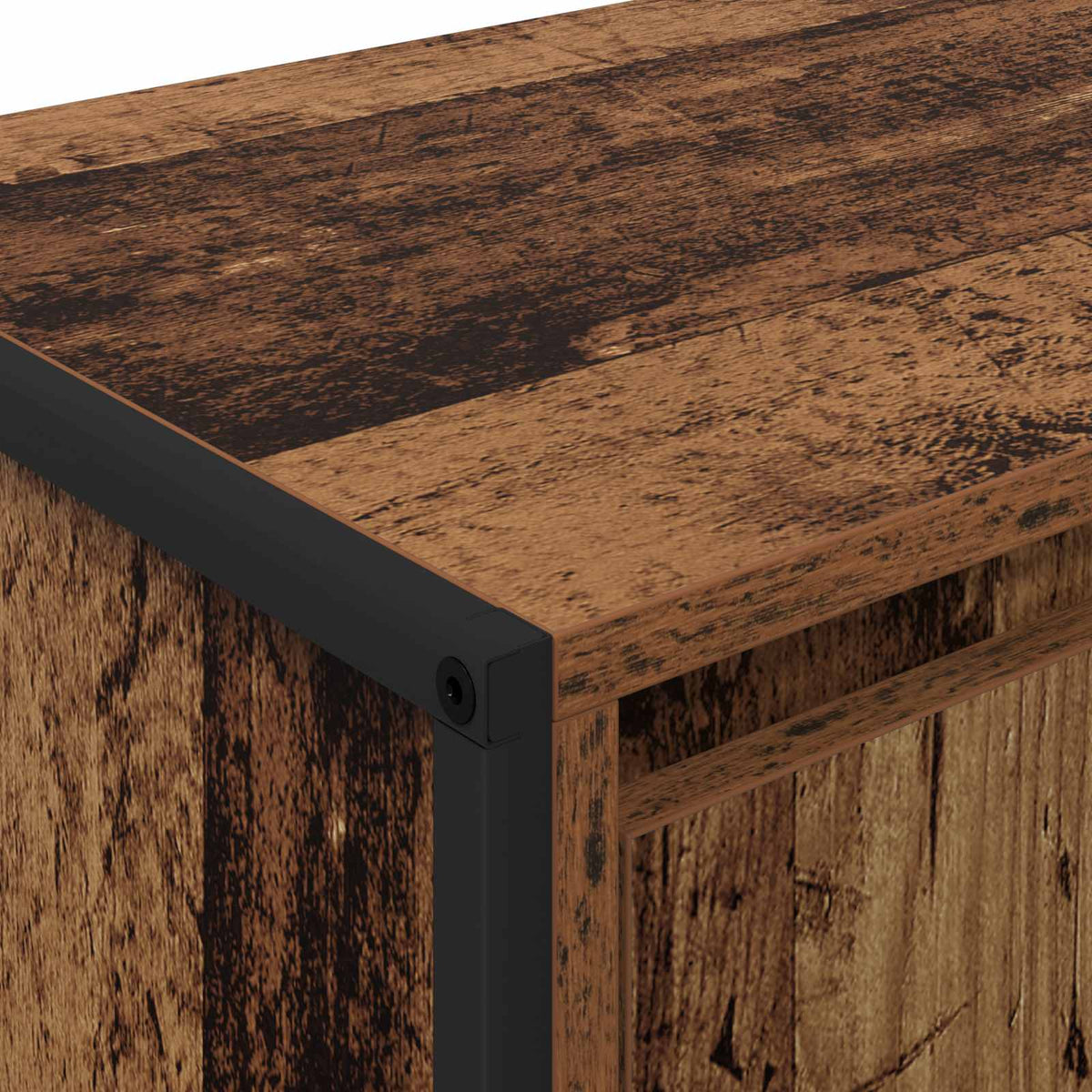 TV-skab 140 x 36 x 49.5 cm Gammelt træ Konstrueret træ