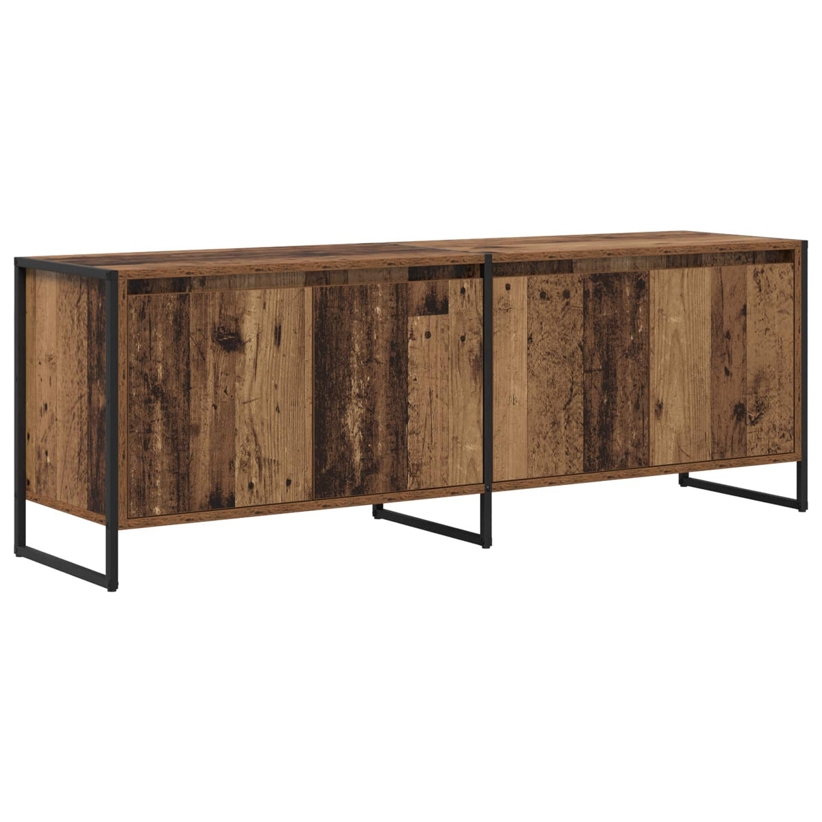 TV-skab 140 x 36 x 49.5 cm Gammelt træ Konstrueret træ