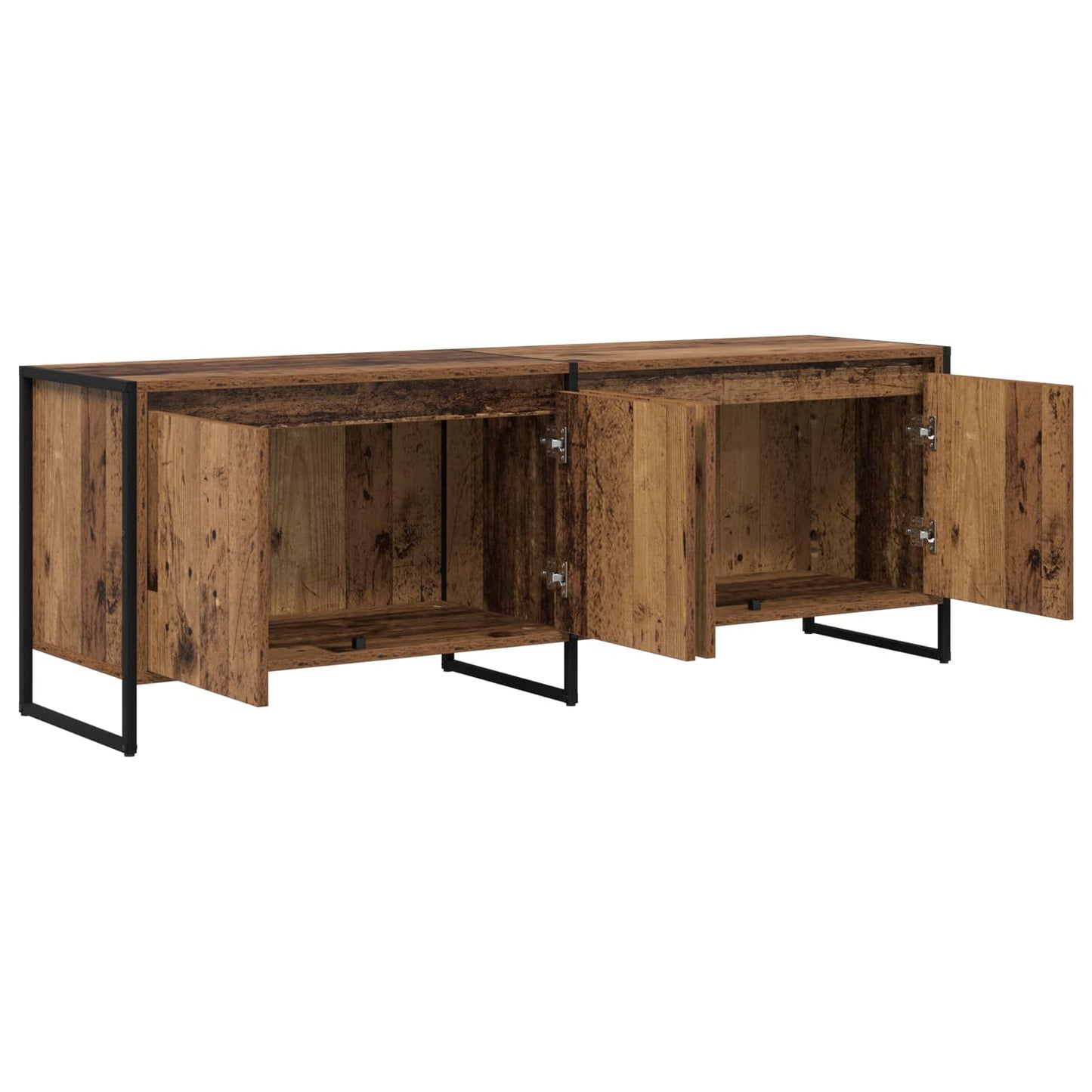 TV-skab 140 x 36 x 49.5 cm Gammelt træ Konstrueret træ
