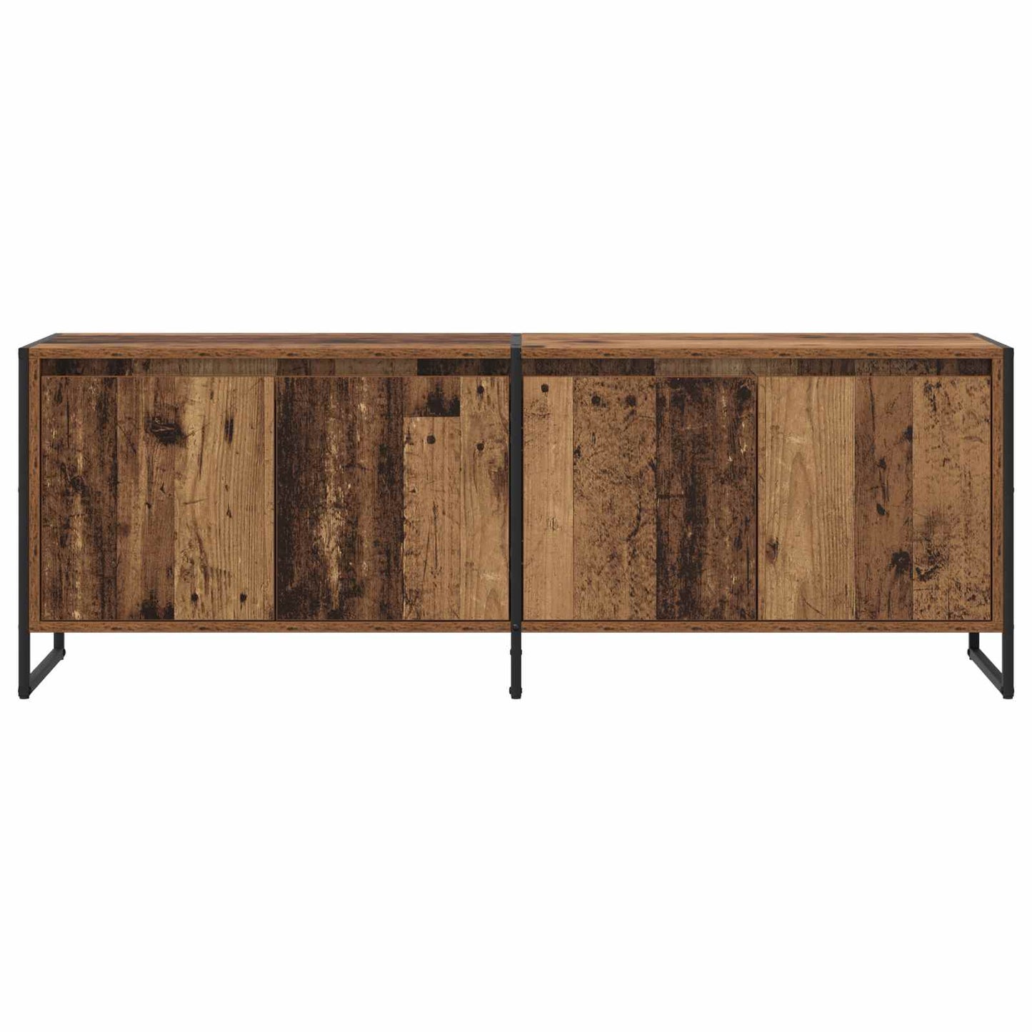 TV-skab 140 x 36 x 49.5 cm Gammelt træ Konstrueret træ