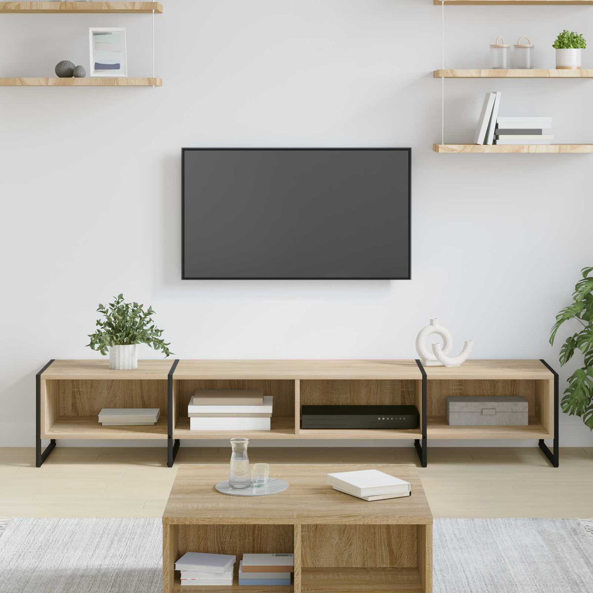 TV-skab 170.5 x 36 x 30.5 cm Sonoma Konstrueret træ