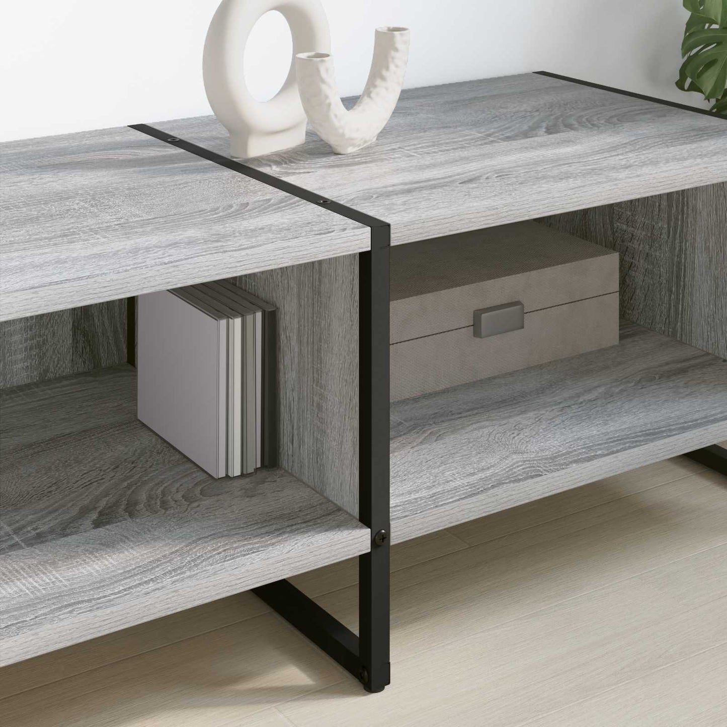 TV-skab 170.5 x 36 x 30.5 cm Grå Sonoma Konstrueret træ