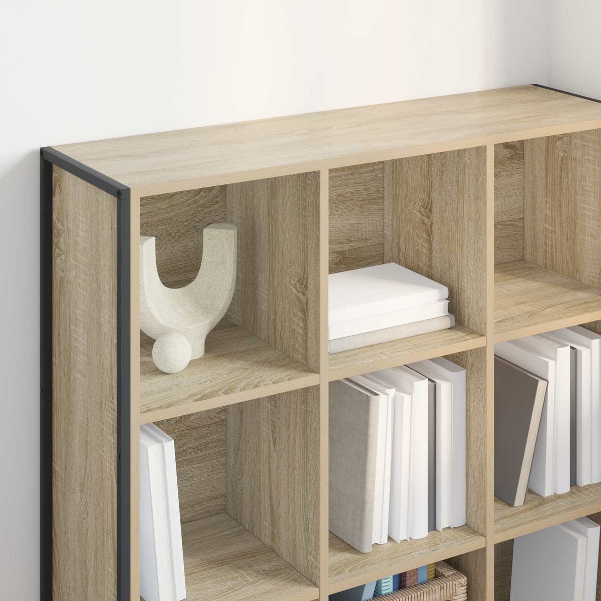Bogskab 99,5 x 30 x 108 cm Konstrueret træ Sonoma-eg