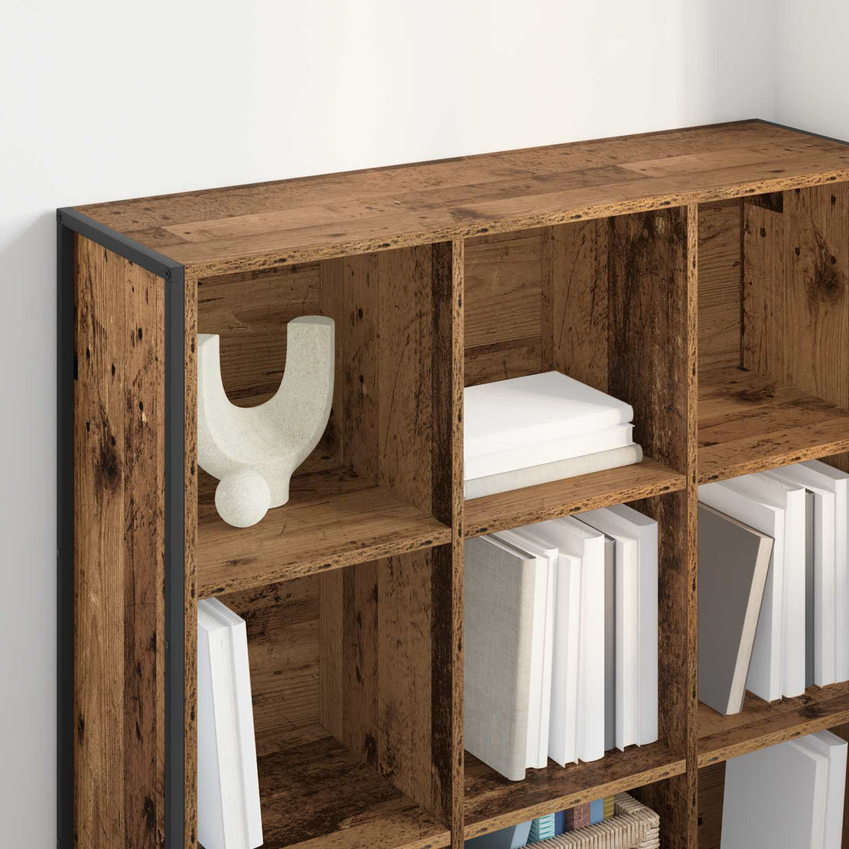 Bogskab 99,5 x 30 x 108 cm Konstrueret træ Gammelt træ