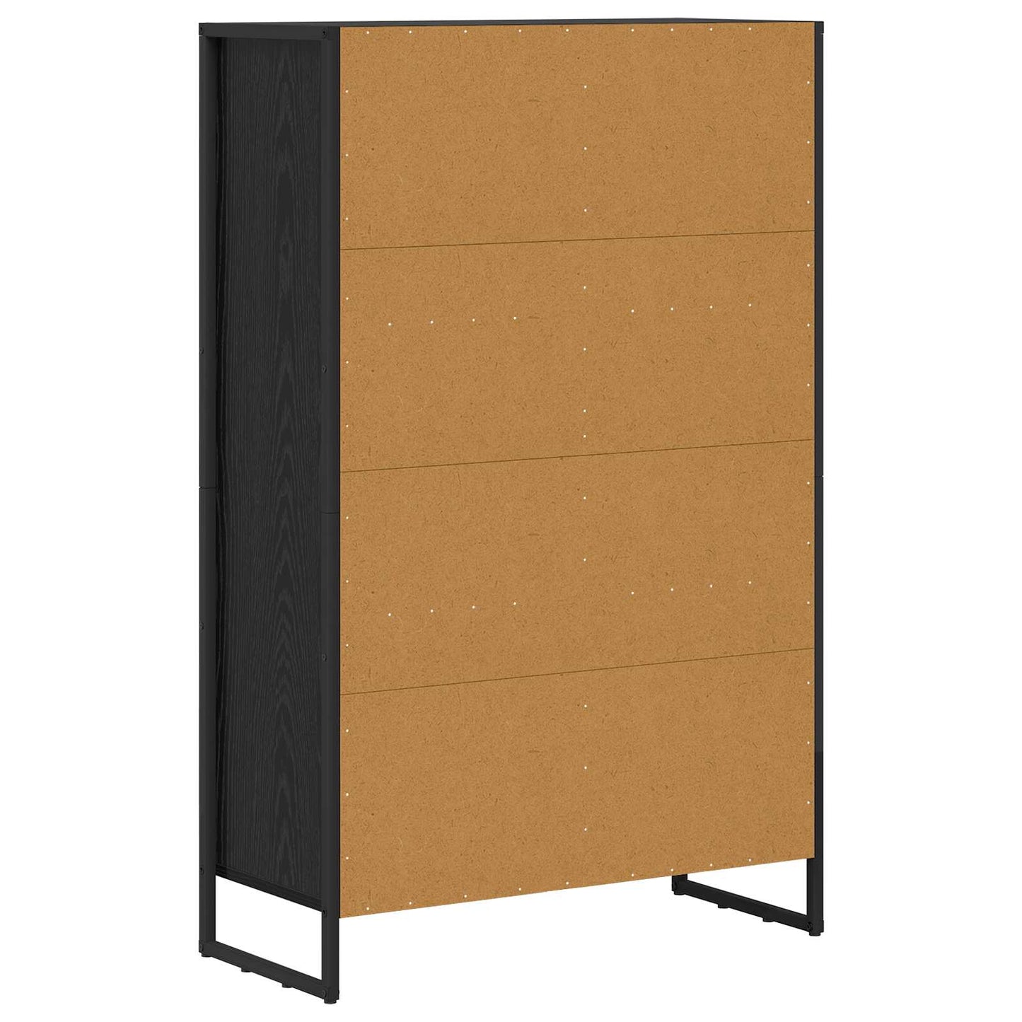 Bogskab 99,5 x 30 x 108,5 cm Konstrueret træ Sort eg