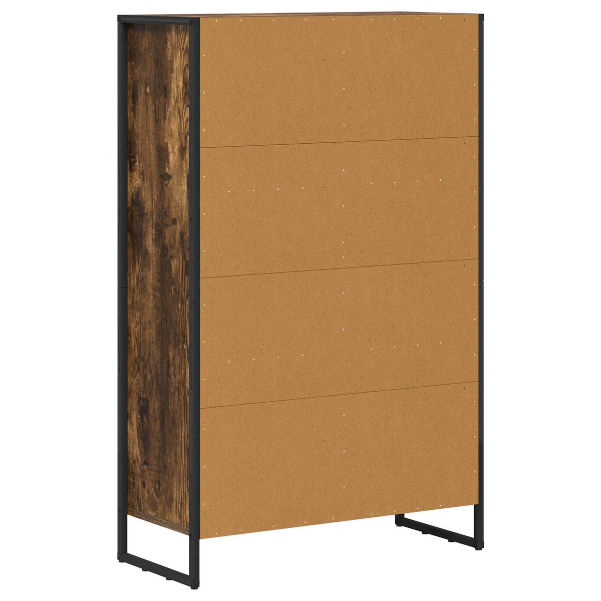 Bogskab 99,5 x 30 x 108,5 cm Konstrueret træ Røget Eg