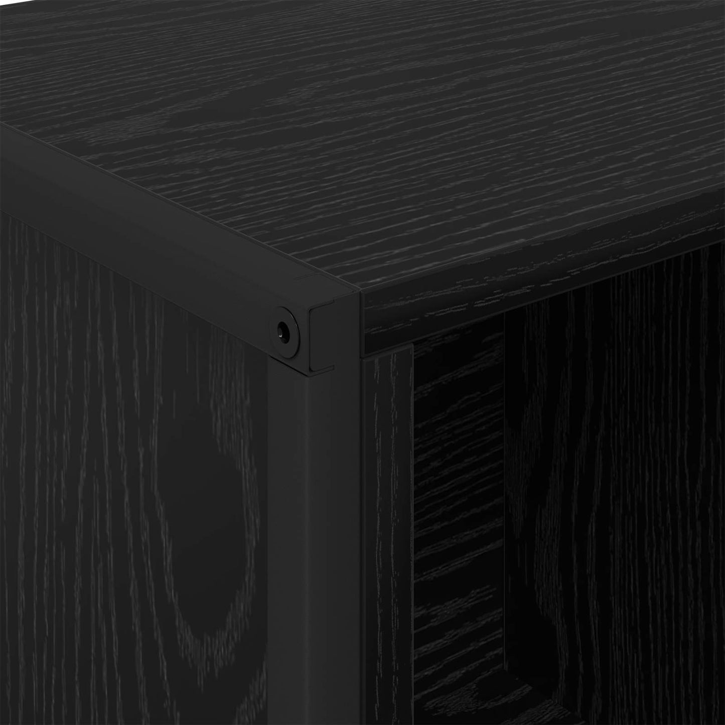 Bogskab 68 x 30 x 108.5 cm Konstrueret træ Sort eg
