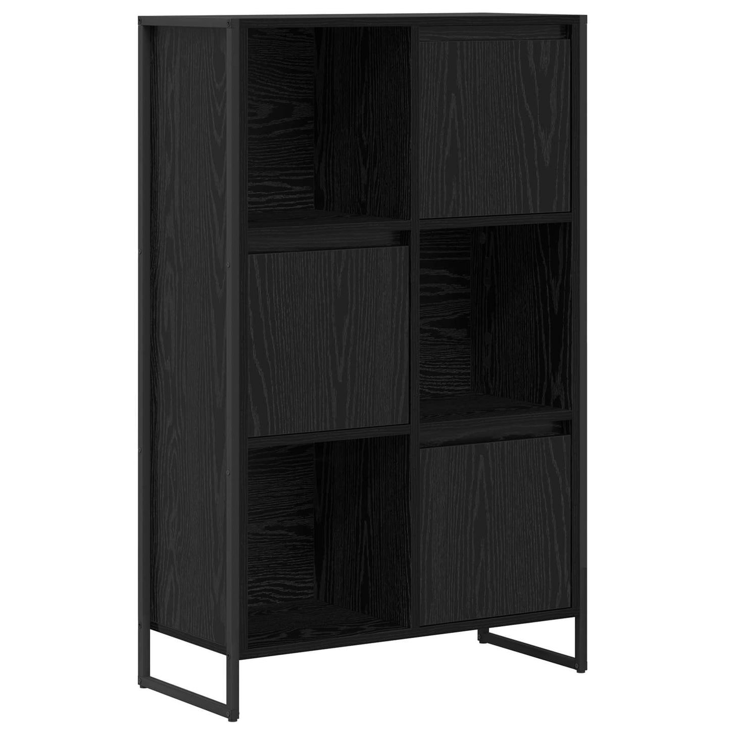 Bogskab 68 x 30 x 108.5 cm Konstrueret træ Sort eg