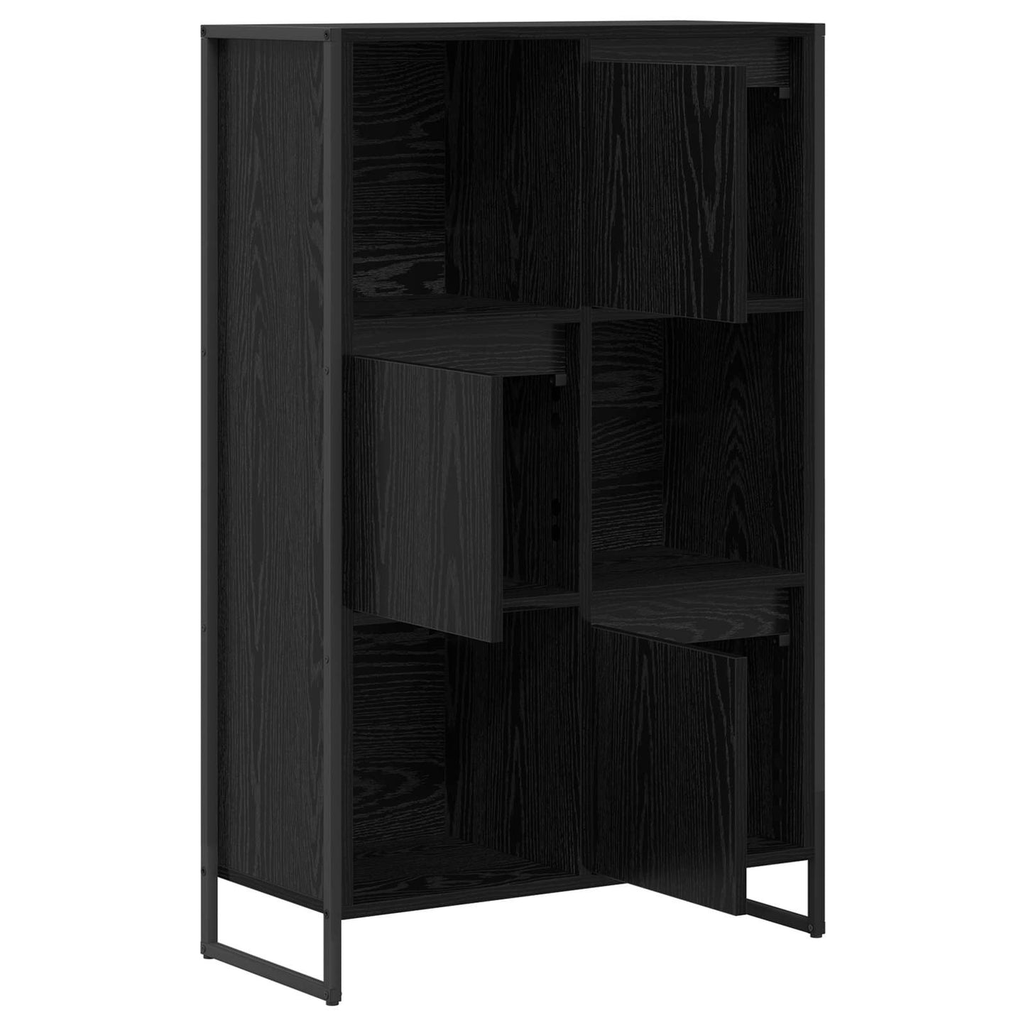 Bogskab 68 x 30 x 108.5 cm Konstrueret træ Sort eg