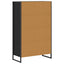 Bogskab 68 x 30 x 108.5 cm Konstrueret træ Sort eg