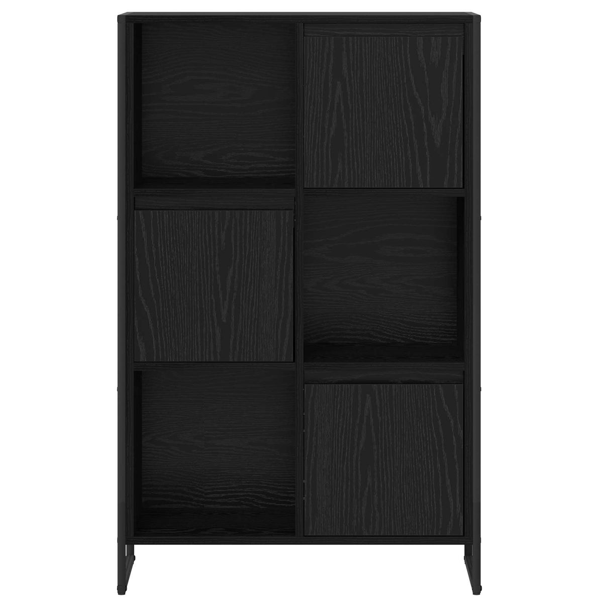 Bogskab 68 x 30 x 108.5 cm Konstrueret træ Sort eg