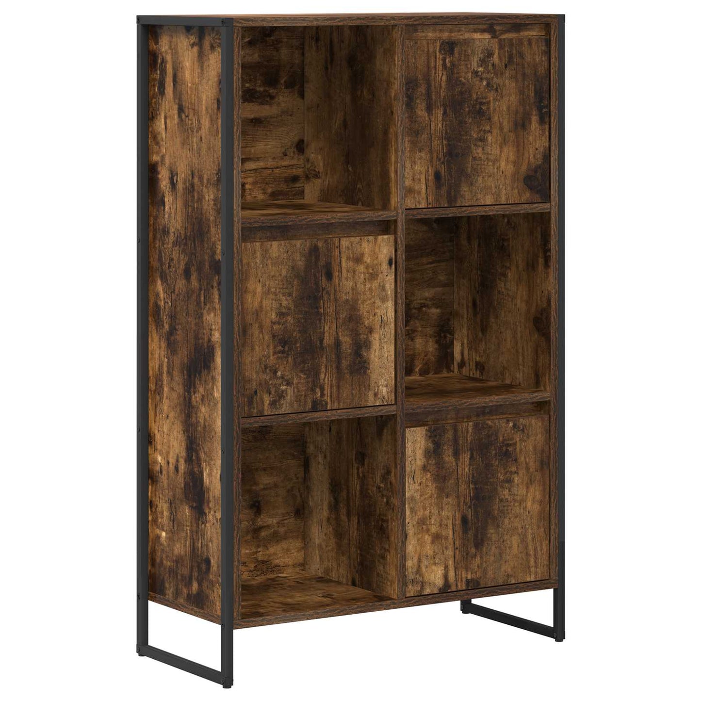 Bogskab 68 x 30 x 108.5 cm Konstrueret træ Røget Eg