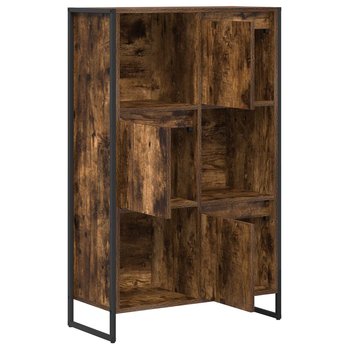 Bogskab 68 x 30 x 108.5 cm Konstrueret træ Røget Eg