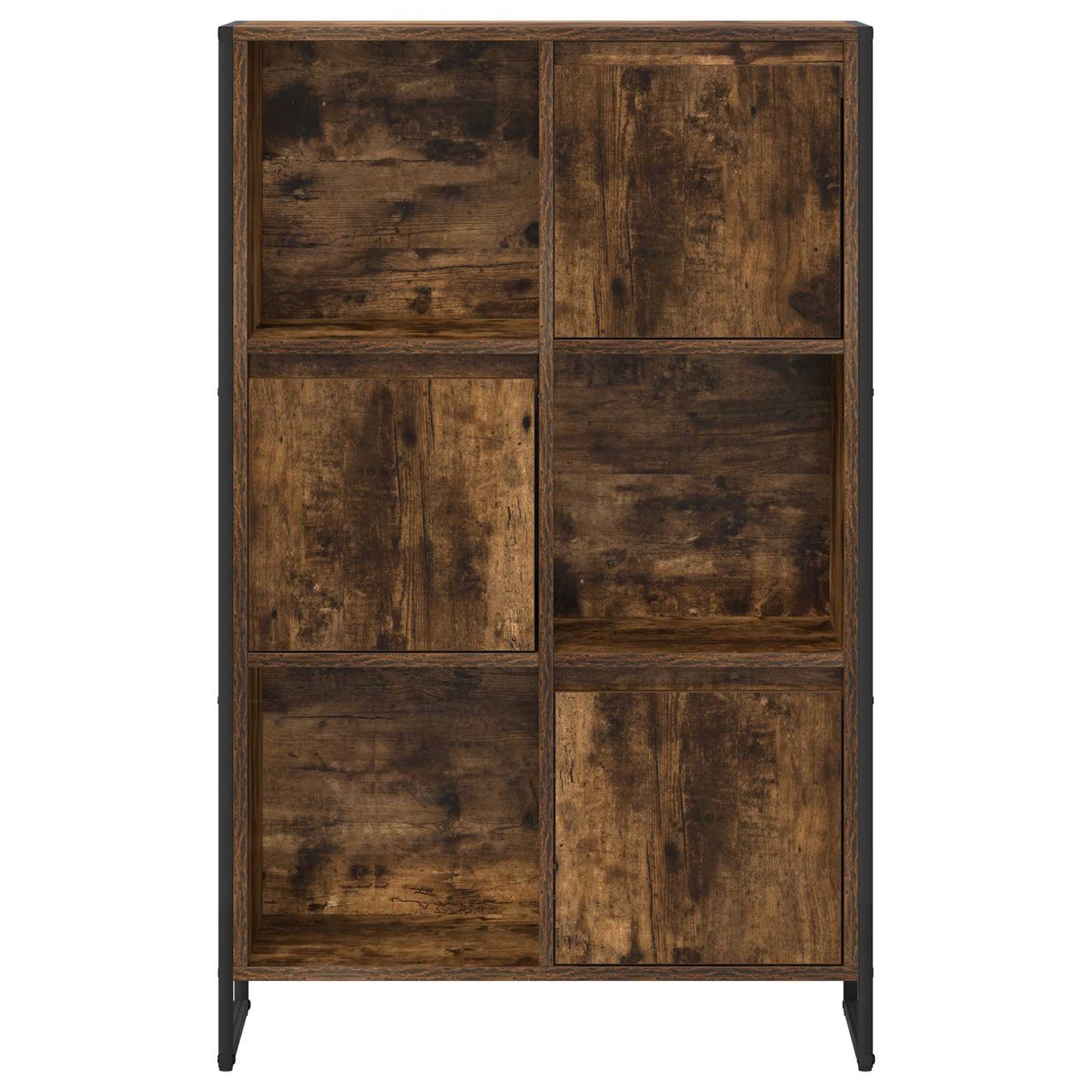 Bogskab 68 x 30 x 108.5 cm Konstrueret træ Røget Eg