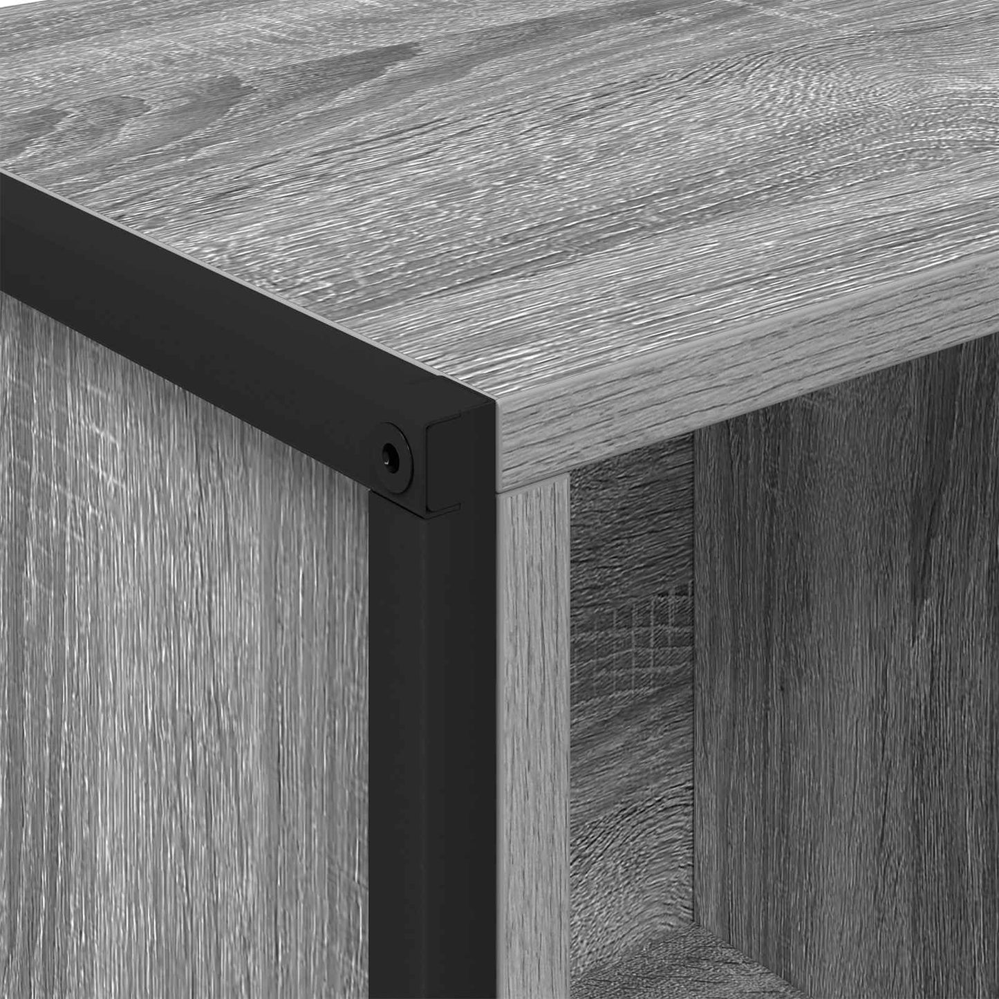 Bogskab 68 x 30 x 108.5 cm Konstrueret træ Grå Sonoma
