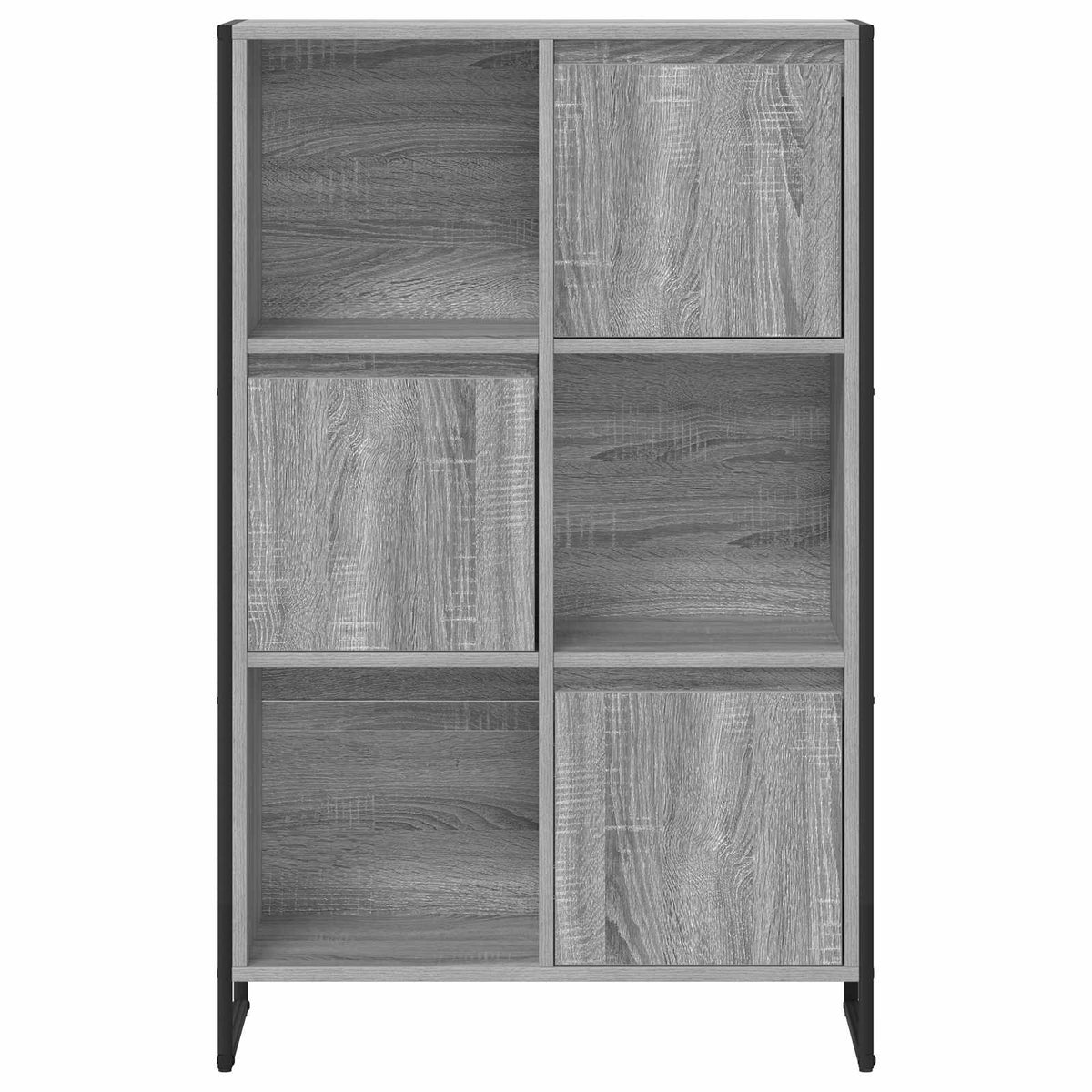 Bogskab 68 x 30 x 108.5 cm Konstrueret træ Grå Sonoma