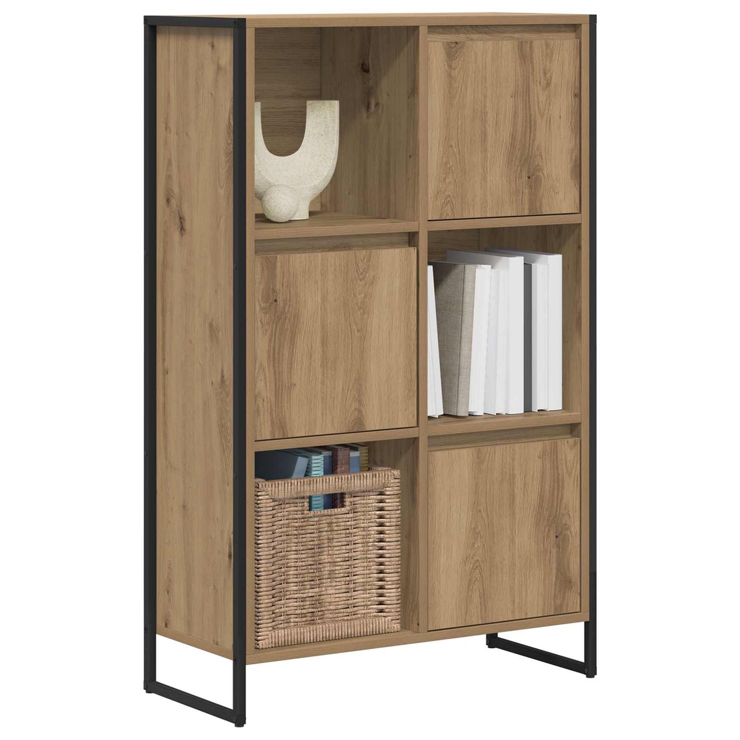Bogskab 68 x 30 x 108.5 cm Konstrueret træ Artisan eg