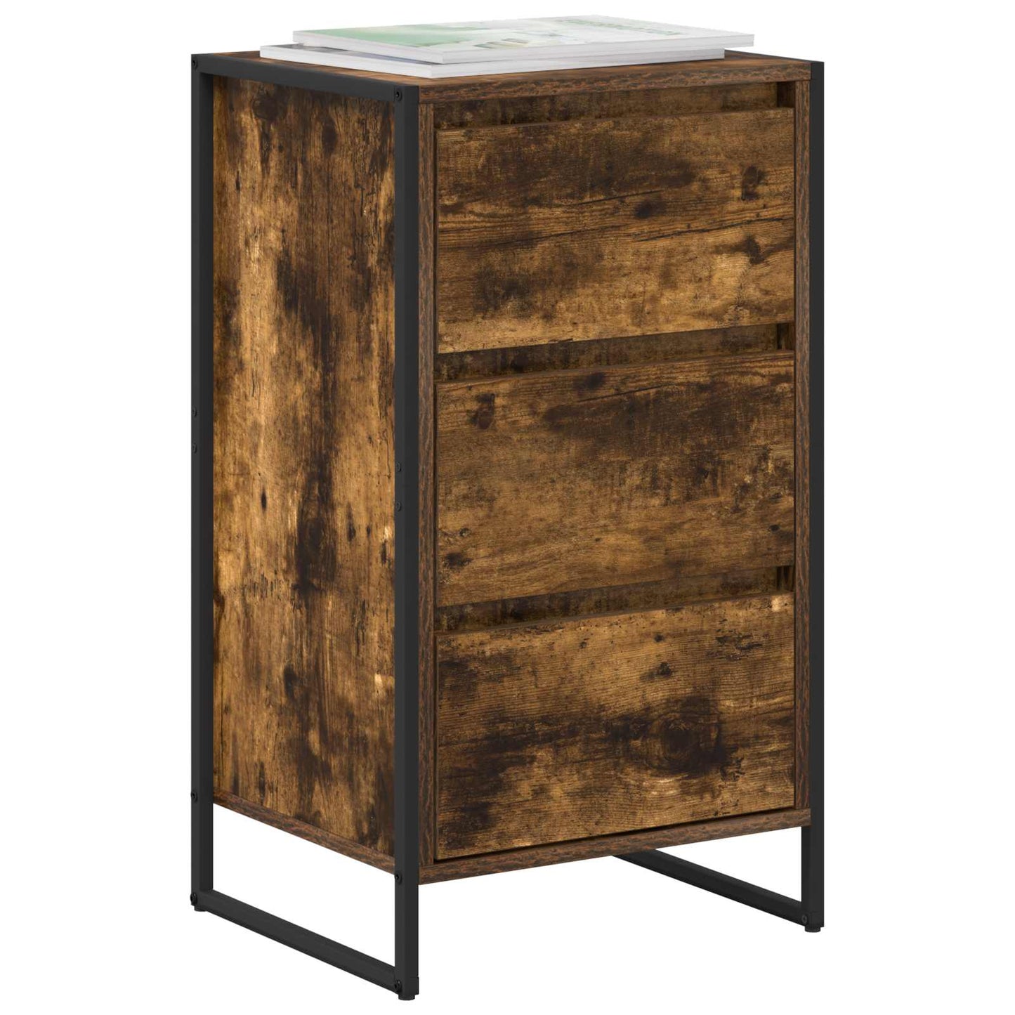 Sideboard Røget Eg 42 x 36 x 75.5 cm Konstrueret træ