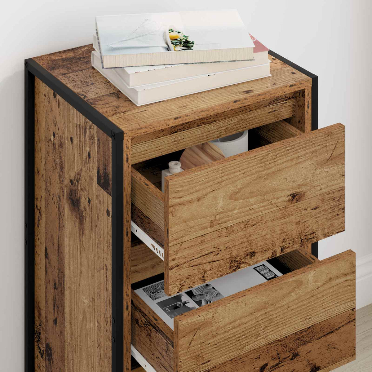 Sideboard Gammelt træ 42 x 36 x 75.5 cm Konstrueret træ