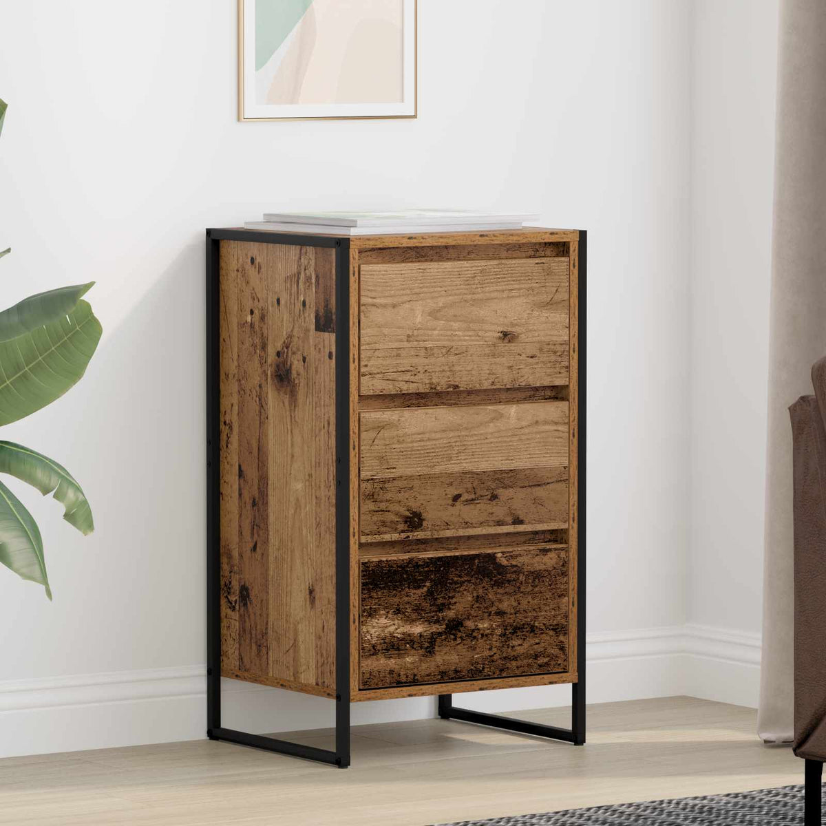 Sideboard Gammelt træ 42 x 36 x 75.5 cm Konstrueret træ