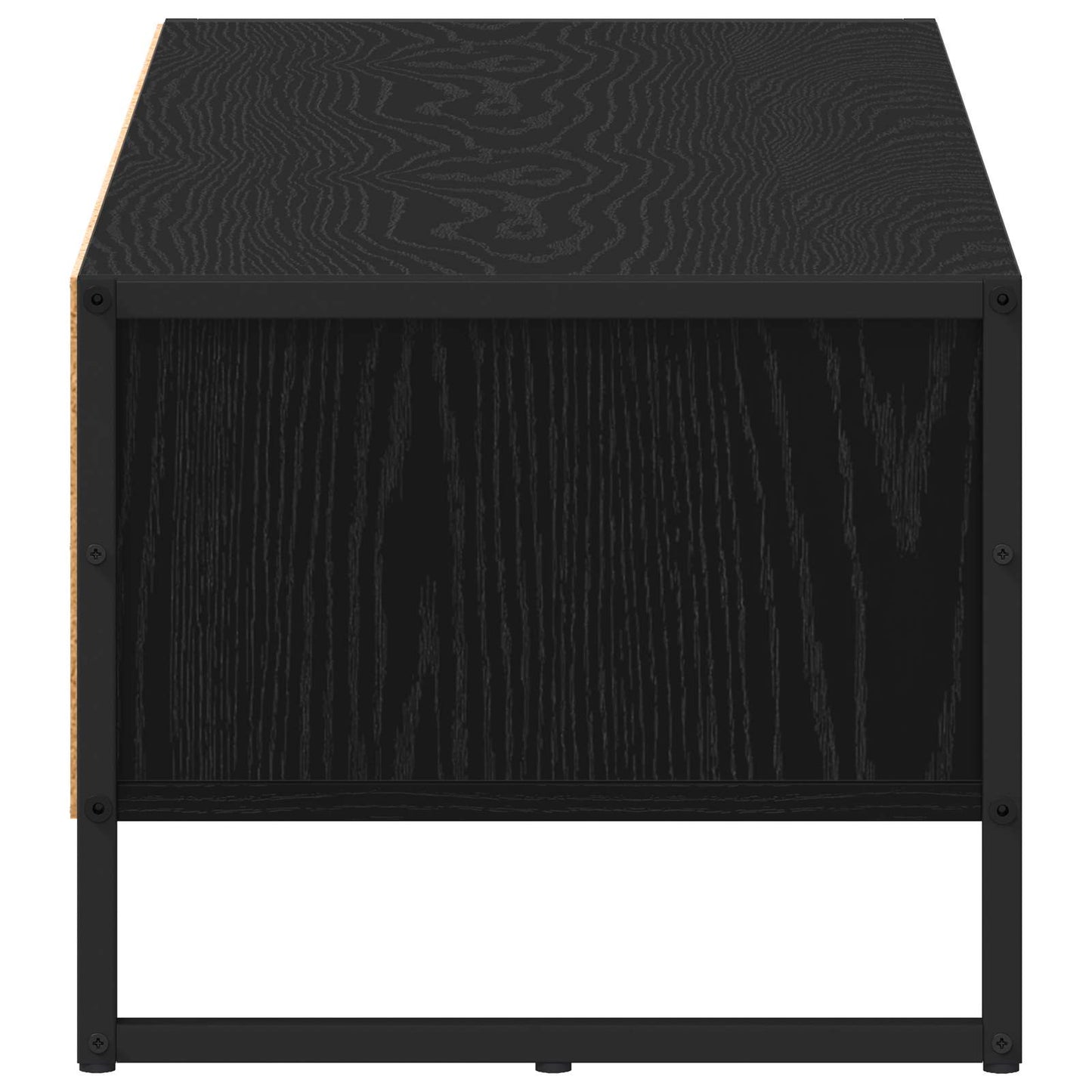 TV-skab 100 x 36,5 x 30,5 cm Sort eg Konstrueret træ