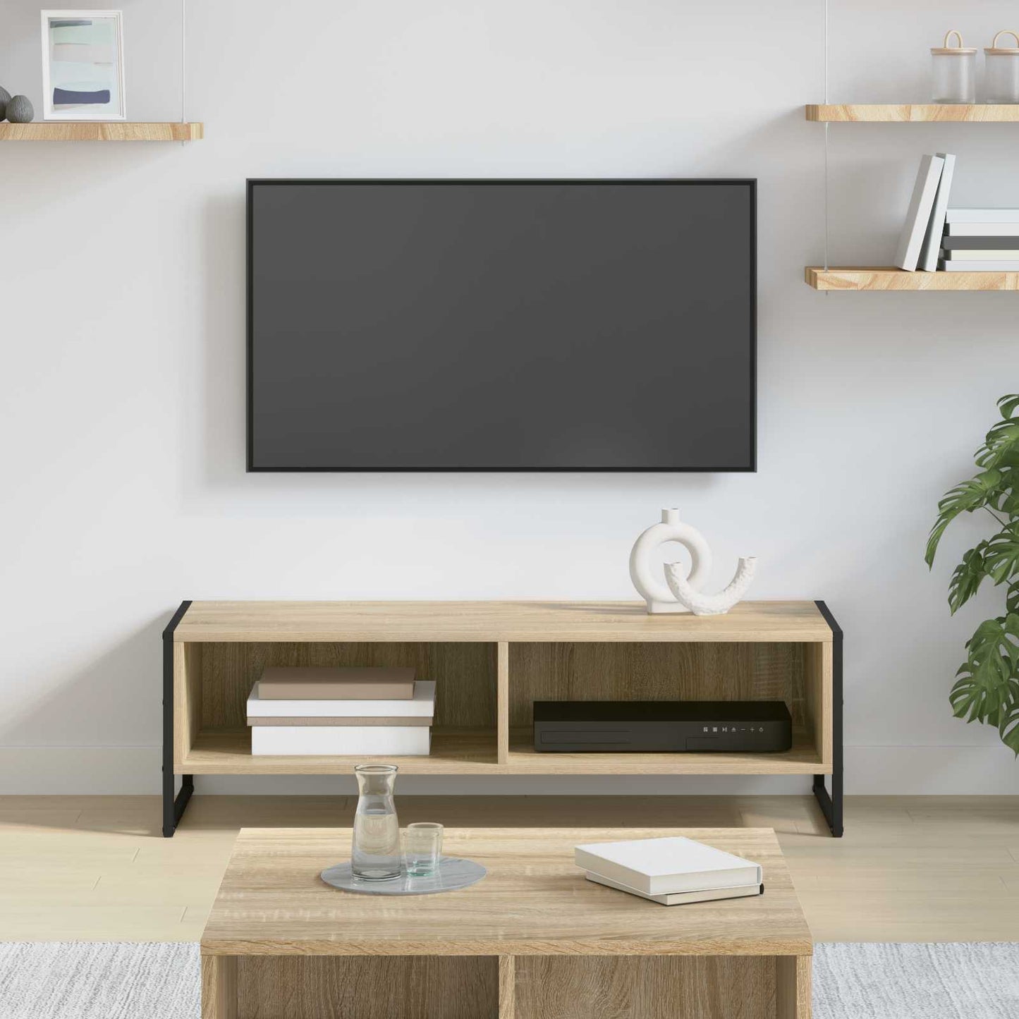 TV-skab 100 x 36,5 x 30,5 cm Sonoma Konstrueret træ