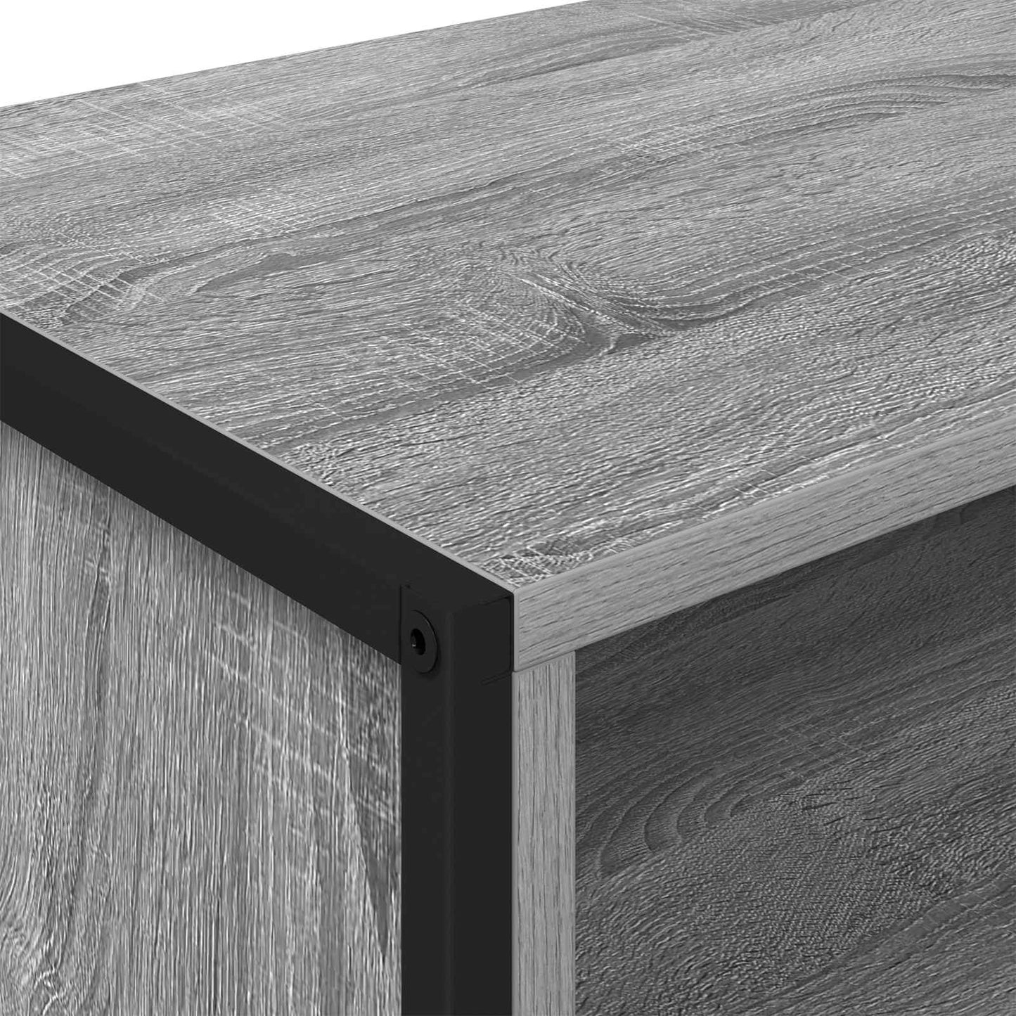 TV-skab 100 x 36,5 x 30,5 cm Grå Sonoma Konstrueret træ