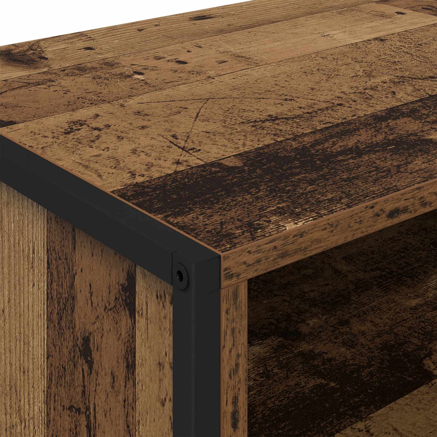 TV-skab 100 x 36,5 x 30,5 cm Gammelt træ Konstrueret træ