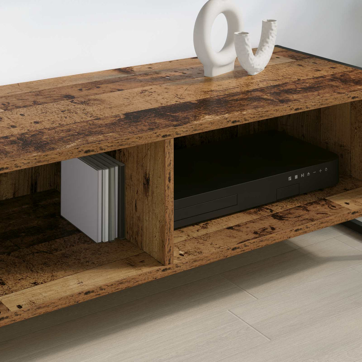 TV-skab 100 x 36,5 x 30,5 cm Gammelt træ Konstrueret træ