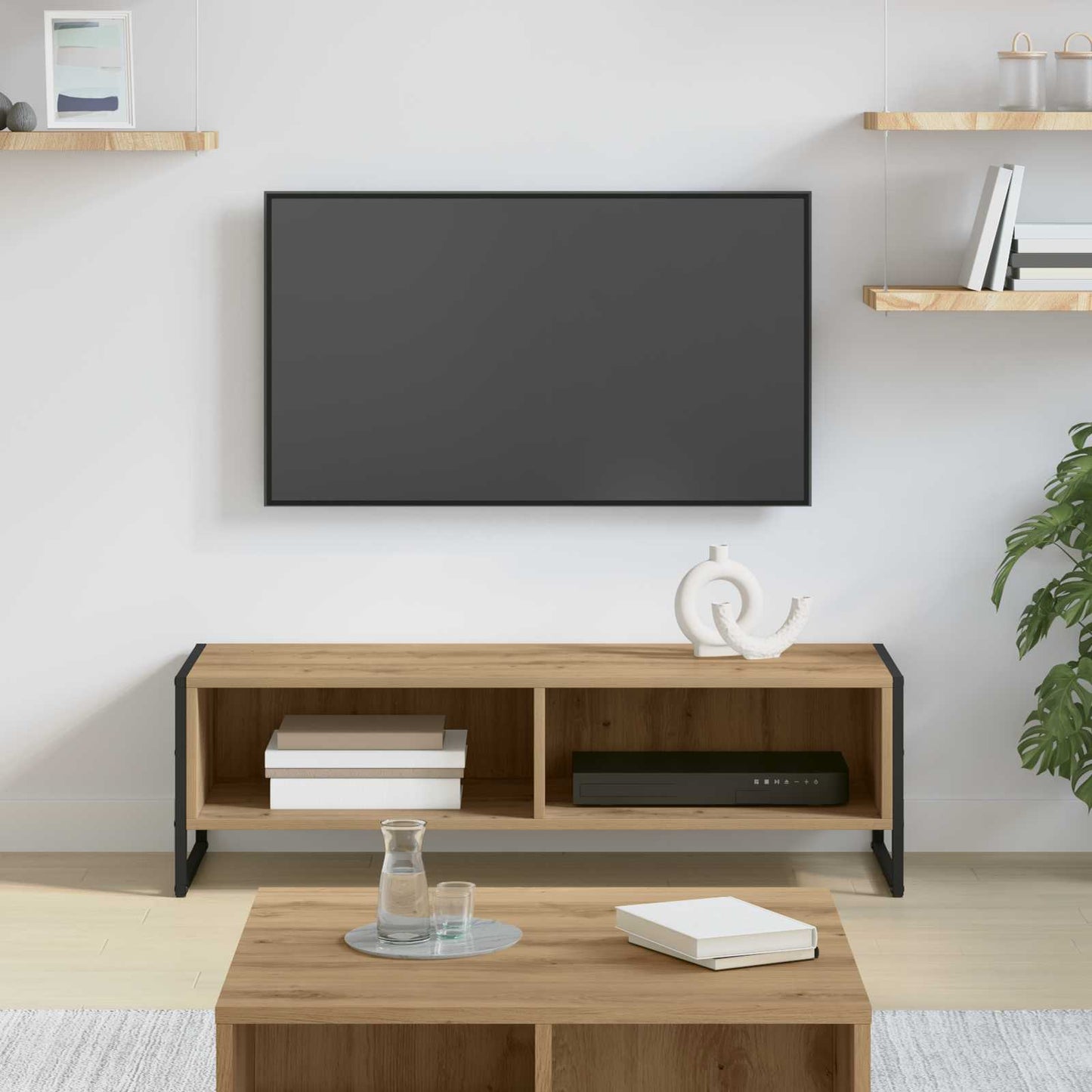 TV-skab 100 x 36,5 x 30,5 cm Artisan eg Konstrueret træ