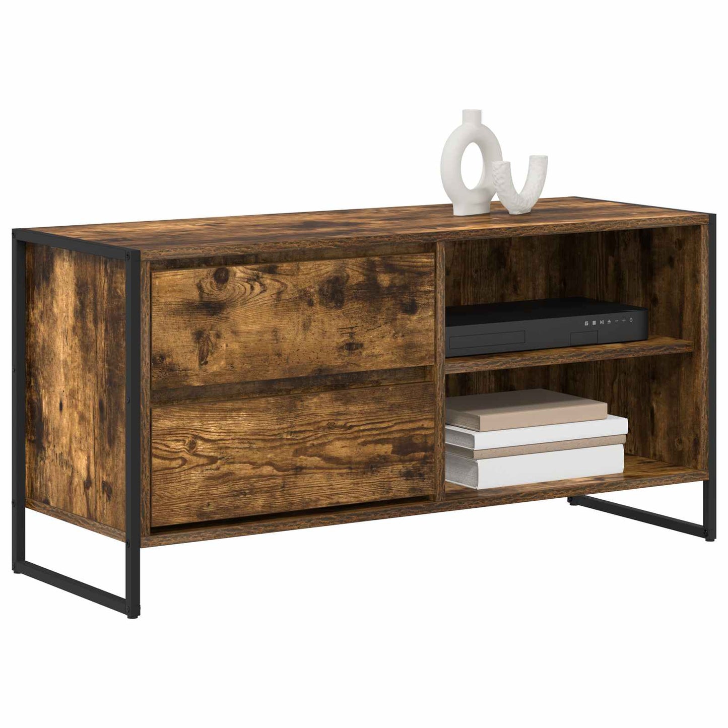 TV-skab 100 x 36 x 49,5 cm Røget Eg Konstrueret træ