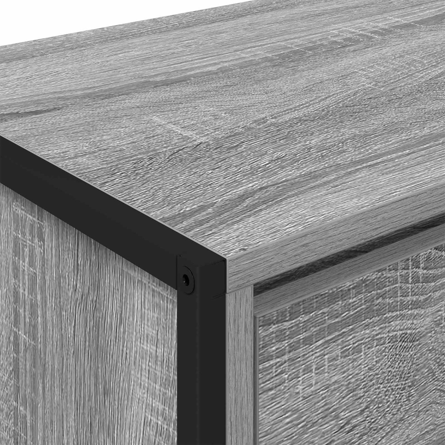 TV-skab 100 x 36 x 49,5 cm Grå Sonoma Konstrueret træ