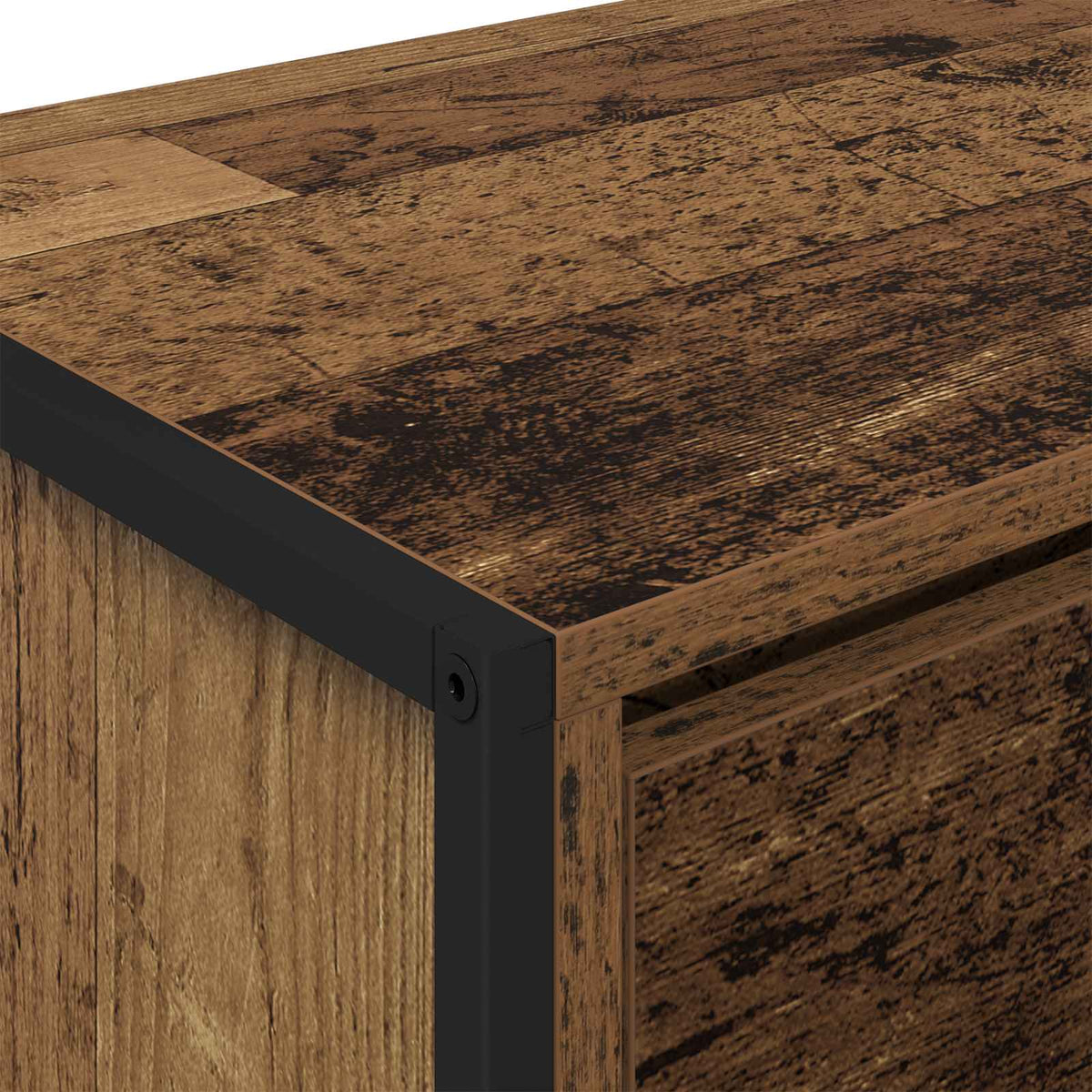 TV-skab 100 x 36 x 49,5 cm Gammelt træ Konstrueret træ