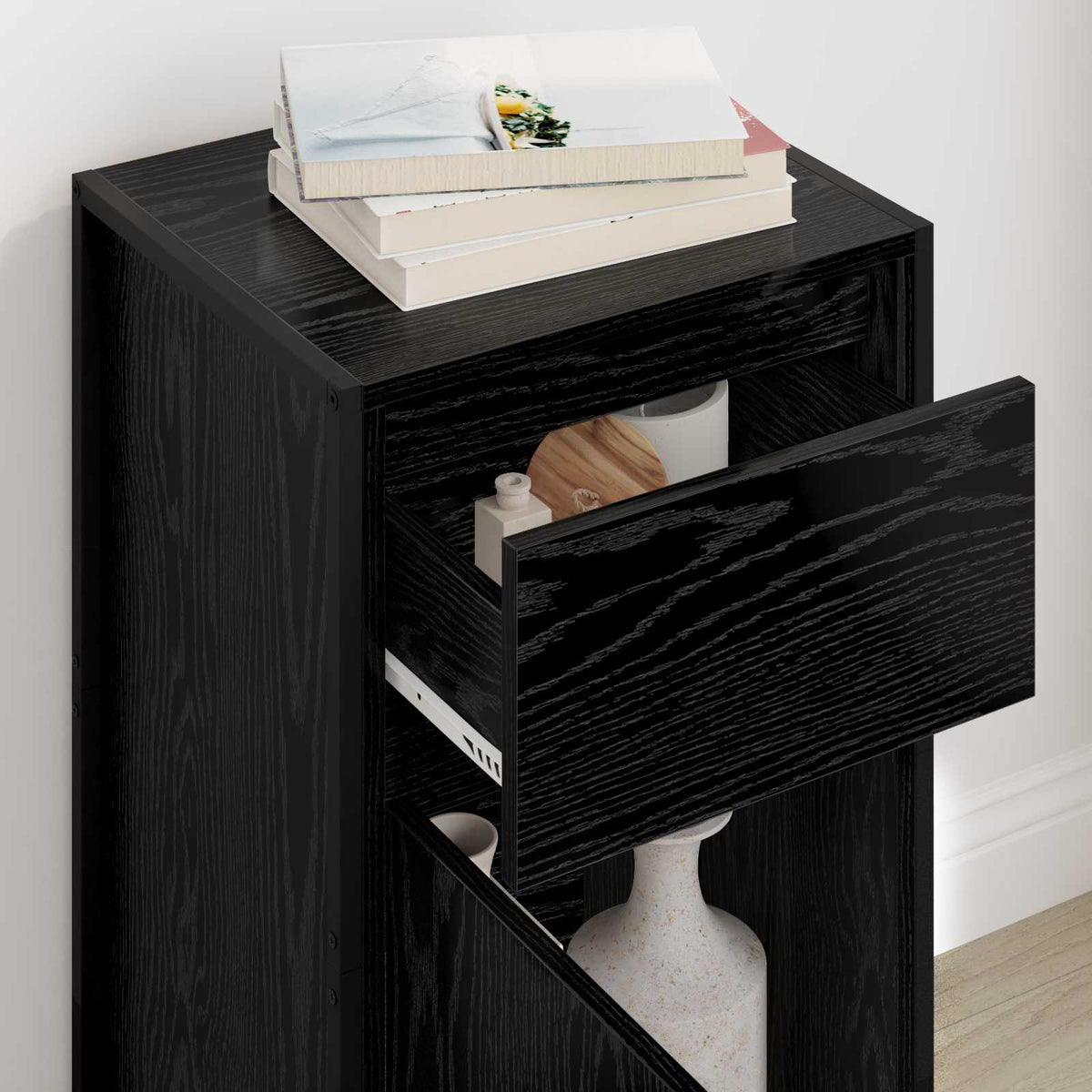 Sideboard Sort eg 43 x 36 x 75,5 cm Konstrueret træ