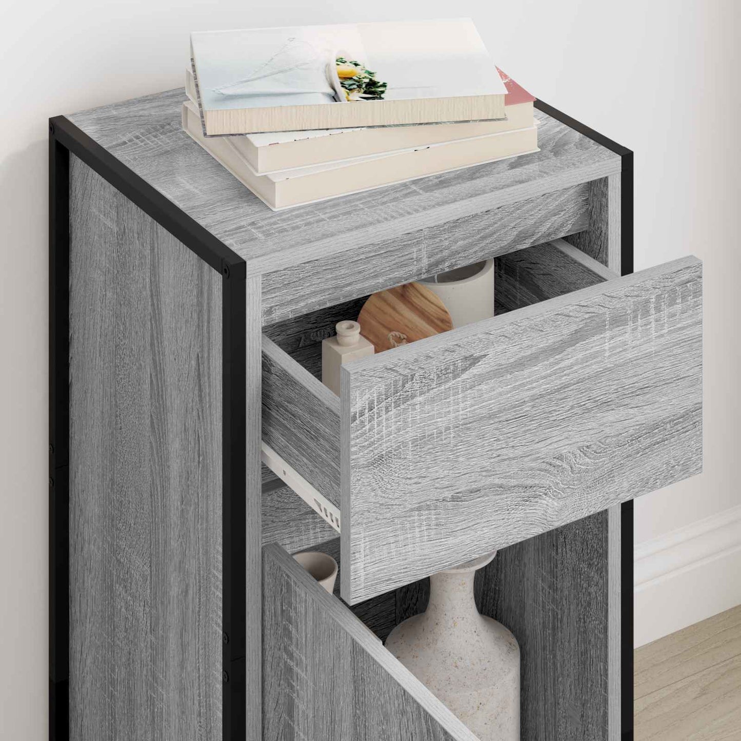 Sideboard Grå Sonoma 43 x 36 x 75,5 cm Konstrueret træ
