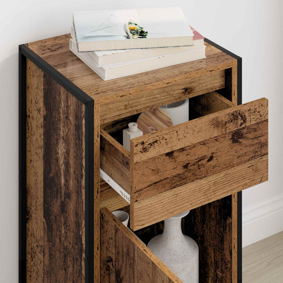 Sideboard Gammelt træ 43 x 36 x 75,5 cm Konstrueret træ