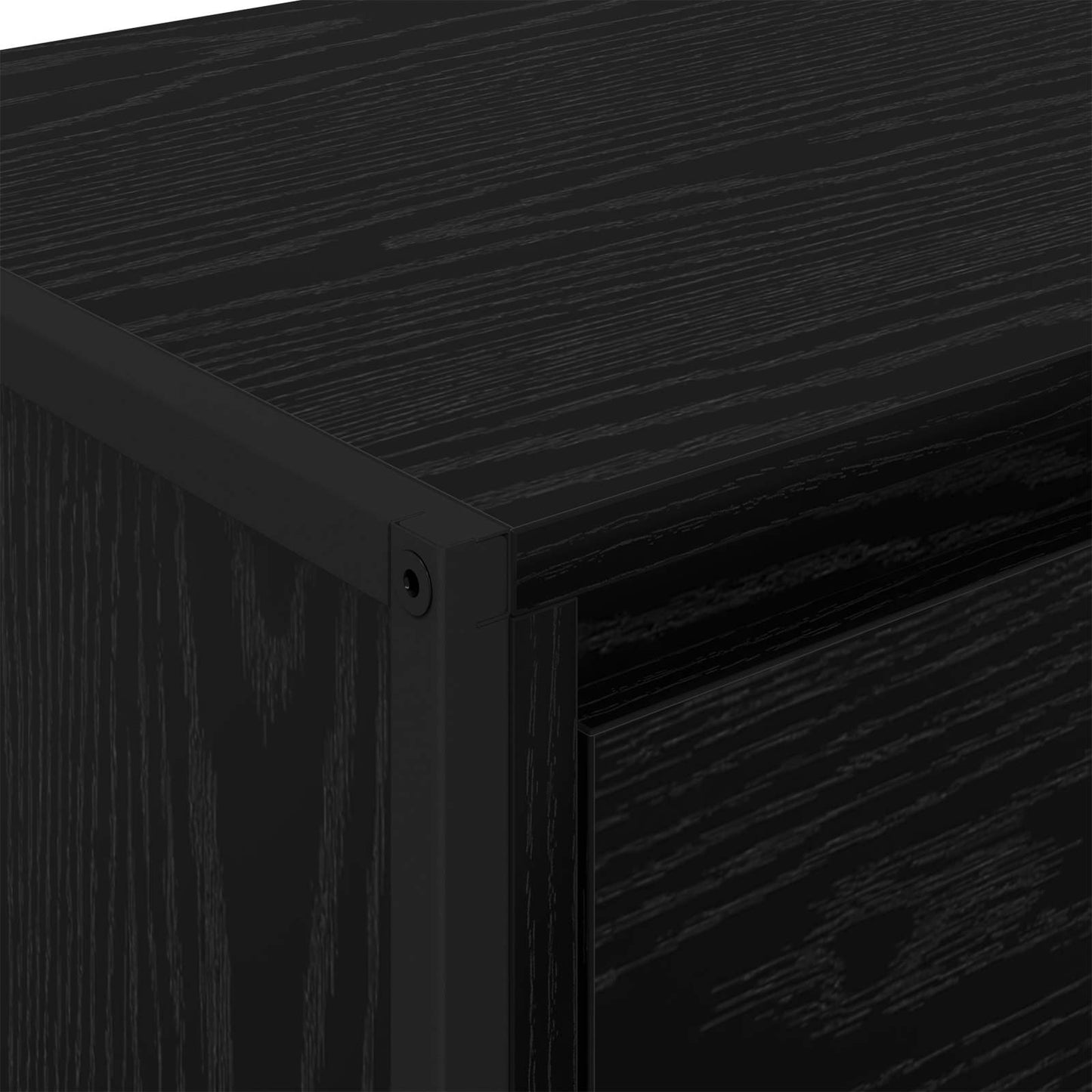 Sideboard Sort eg 43 x 36 x 75,5 cm Konstrueret træ