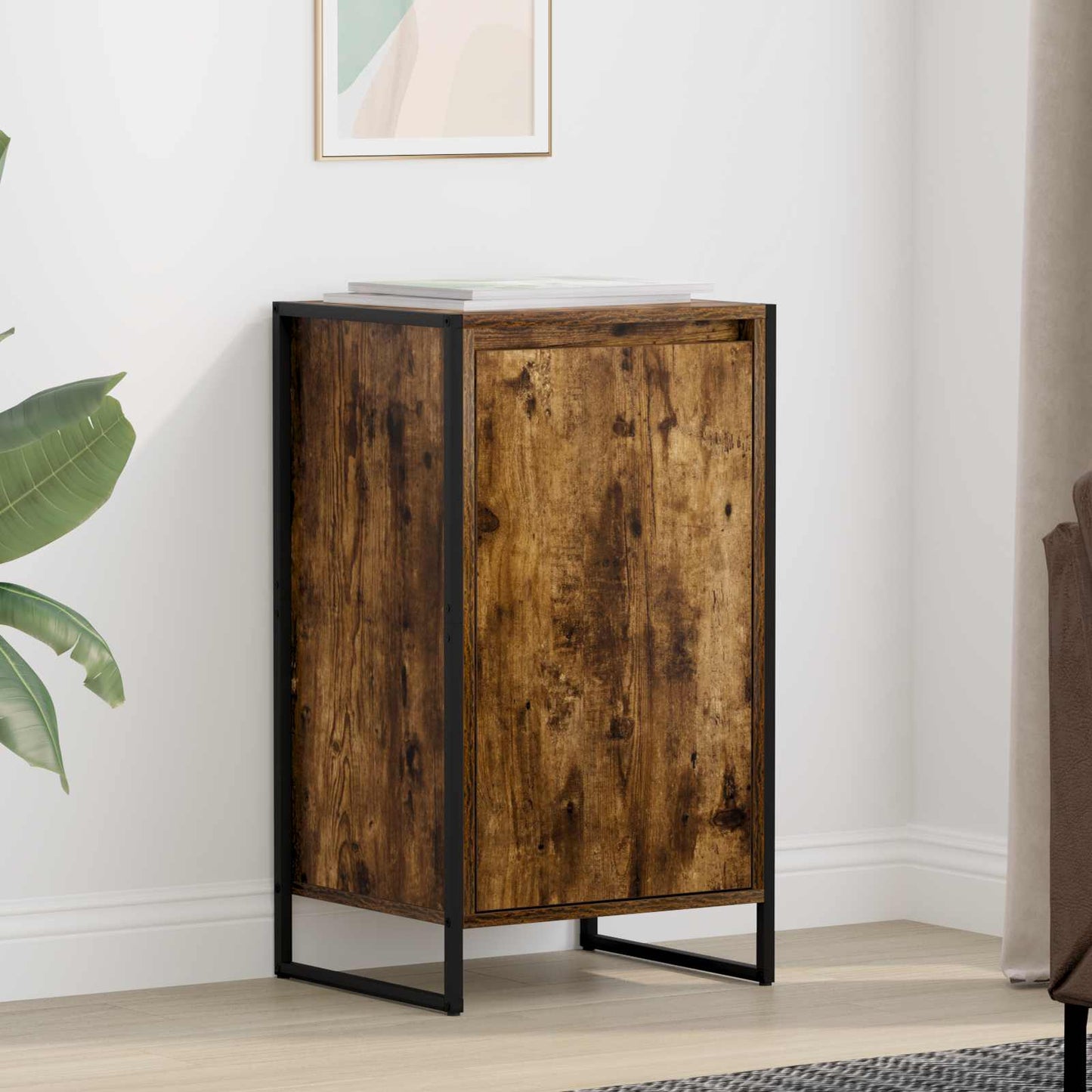 Sideboard Røget Eg 43 x 36 x 75,5 cm Konstrueret træ