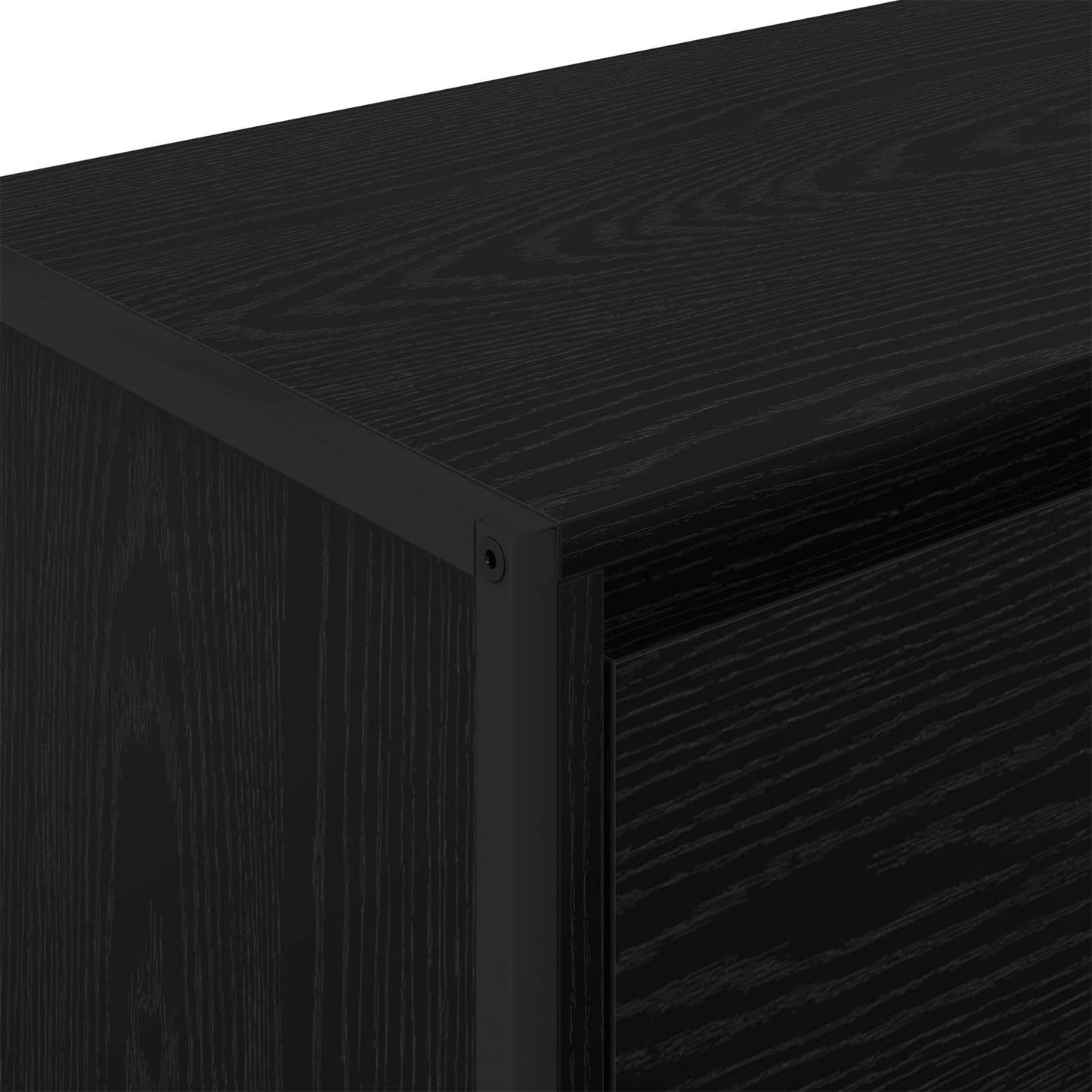 Sideboard Sort eg 79 x 36 x 75.5 cm Konstrueret træ