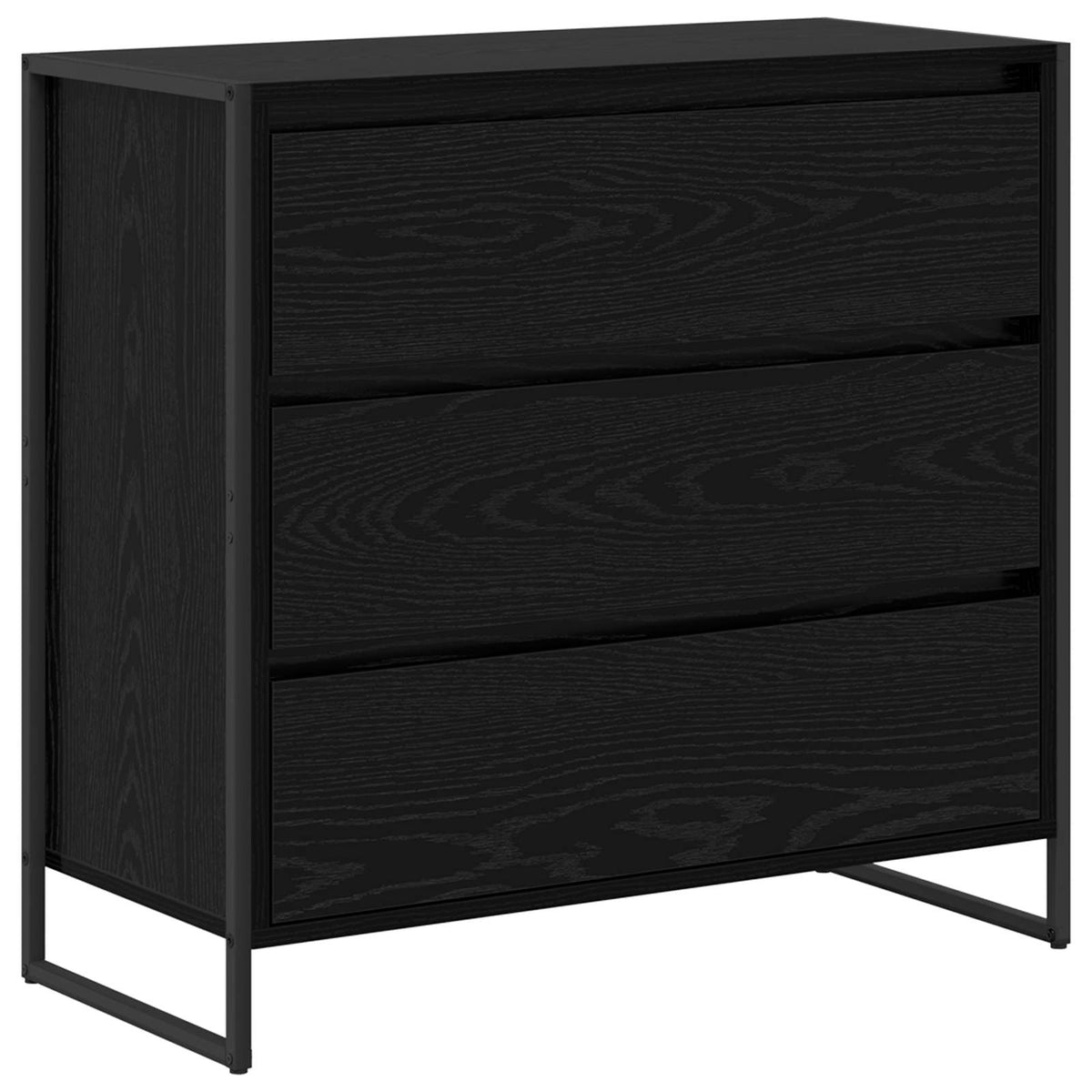 Sideboard Sort eg 79 x 36 x 75.5 cm Konstrueret træ