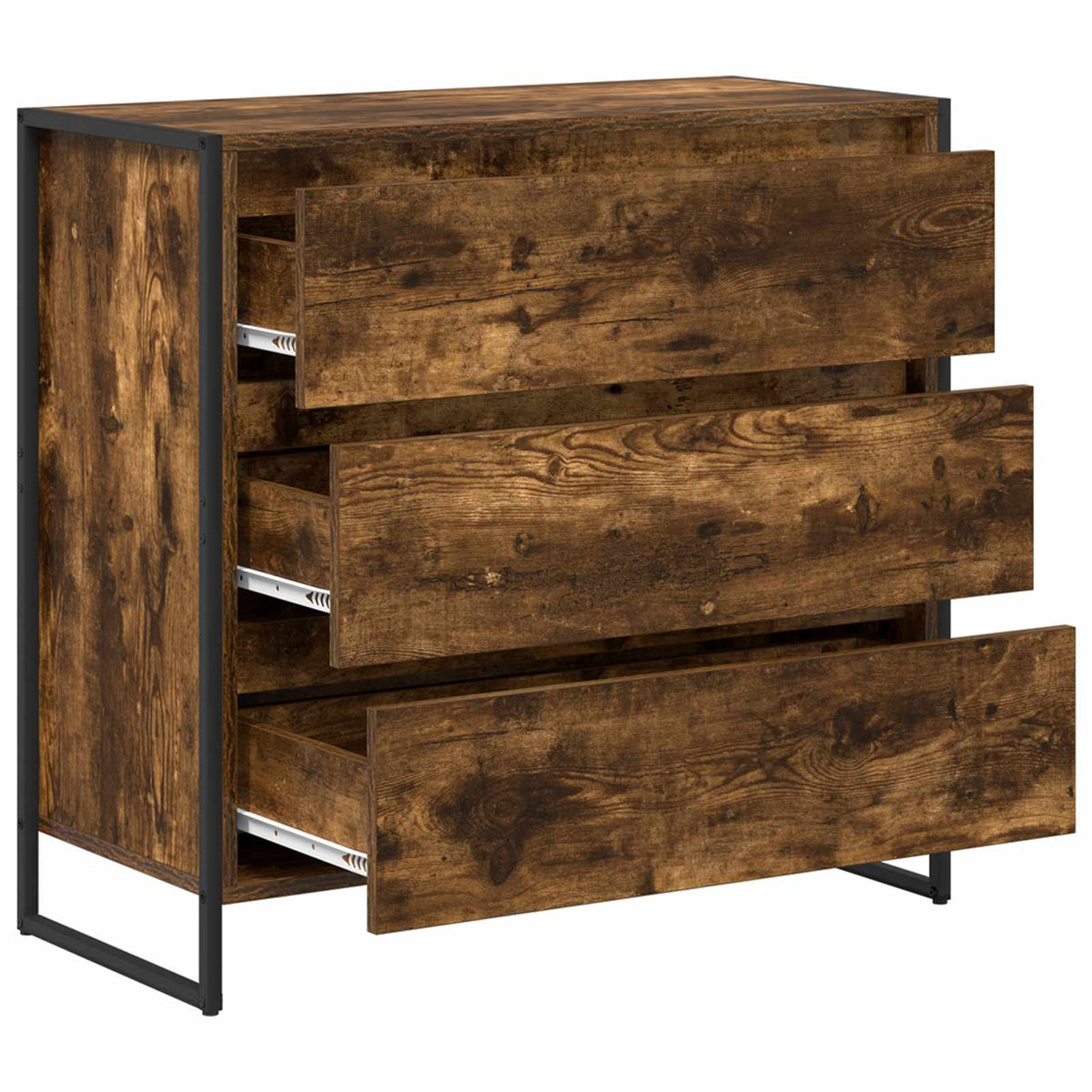 Sideboard Røget Eg 79 x 36 x 75.5 cm Konstrueret træ